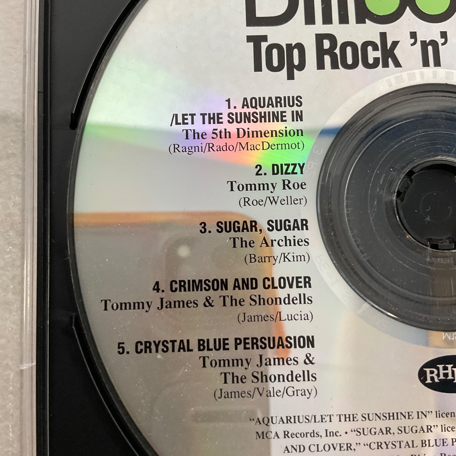 Billboard Top Rock n Roll Hits 1969 Rhino Music CD Various Artists Vintage - Image 2