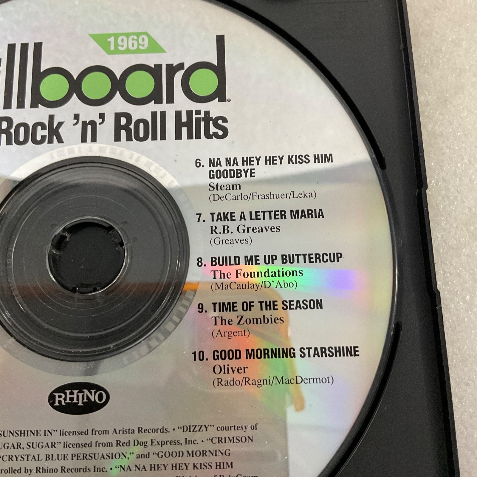 Billboard Top Rock n Roll Hits 1969 Rhino Music CD Various Artists Vintage - Image 3