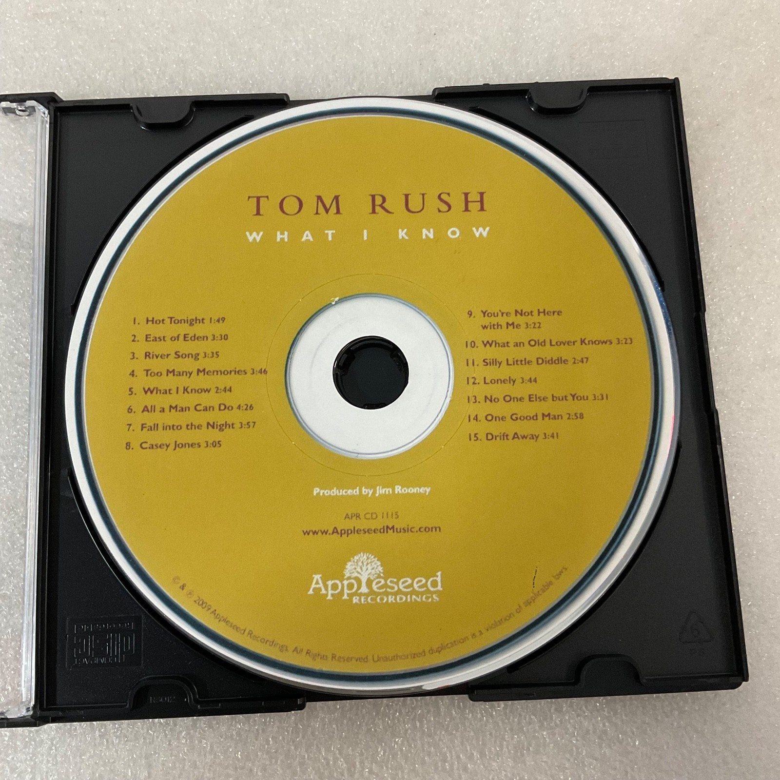 Tom Rush What I Know CD 2009 Folk Album Appleseed Recordings 15 Tracks - Image 1