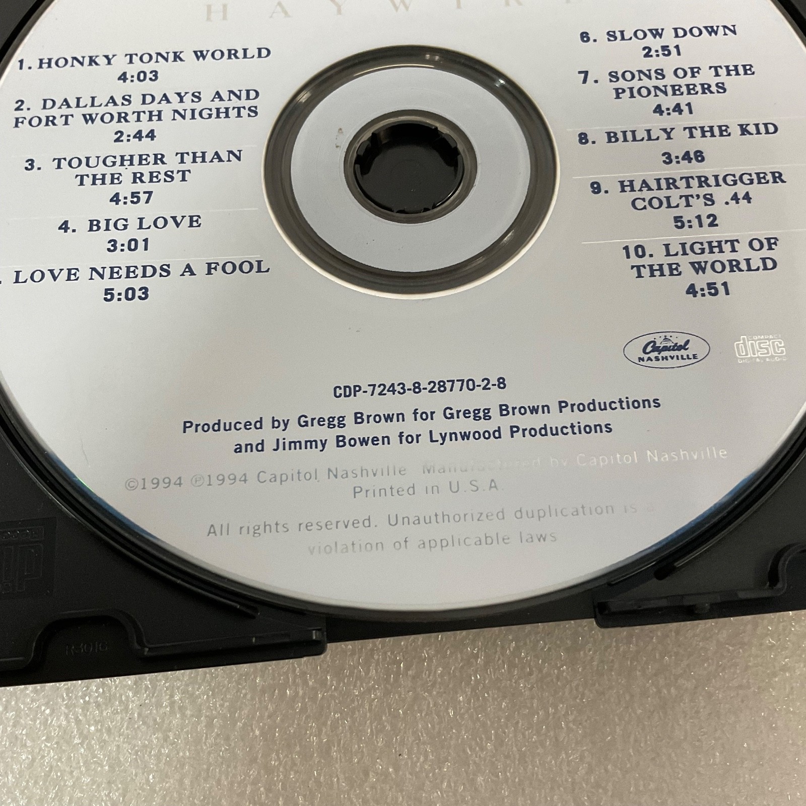 Chris LeDoux Haywire 1994 Country CD Album Disc Only - Image 5