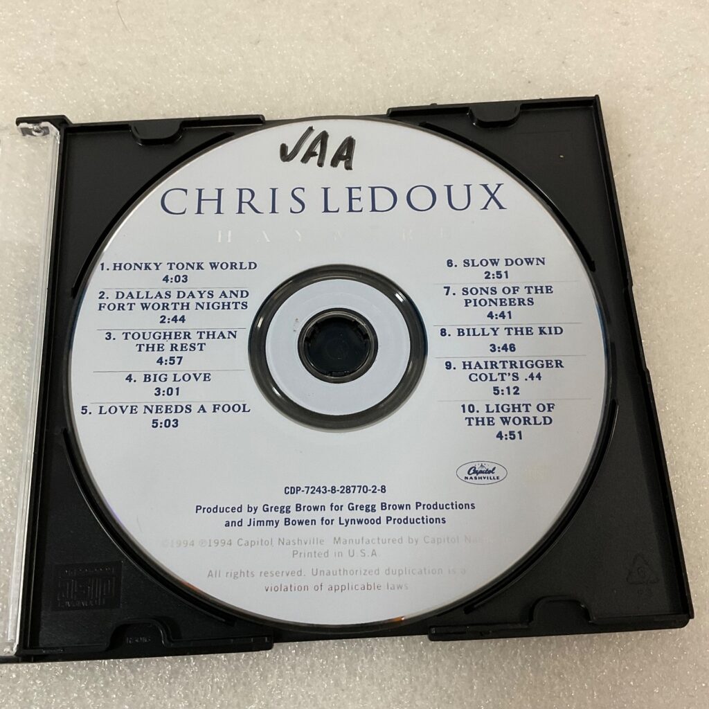Chris LeDoux Haywire 1994 Country CD Album Disc Only - Image 1