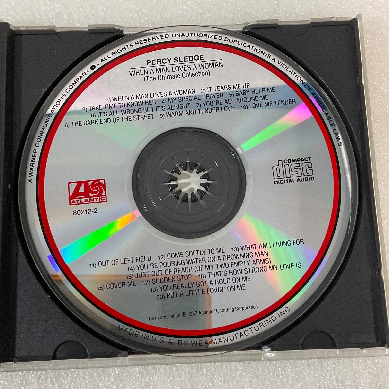 Percy Sledge The Ultimate Collection CD When a Man Loves a Woman 1987 - Image 11