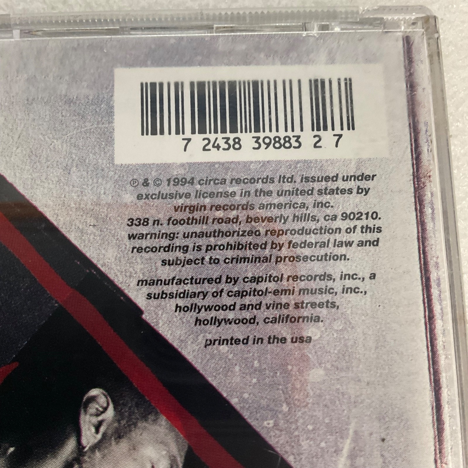 Massive Attack Protection CD 1994 Virgin Records Trip Hop Album - Image 11