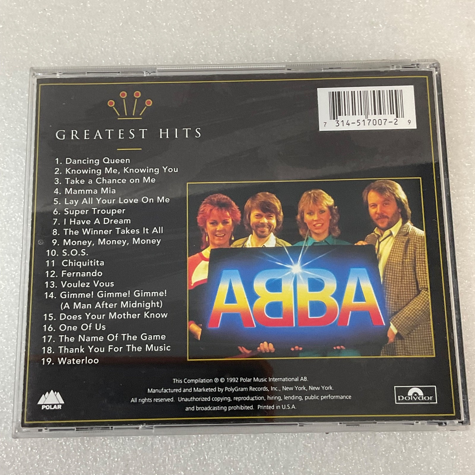 ABBA Gold Greatest Hits CD Compilation Polydor 1992 - Image 2