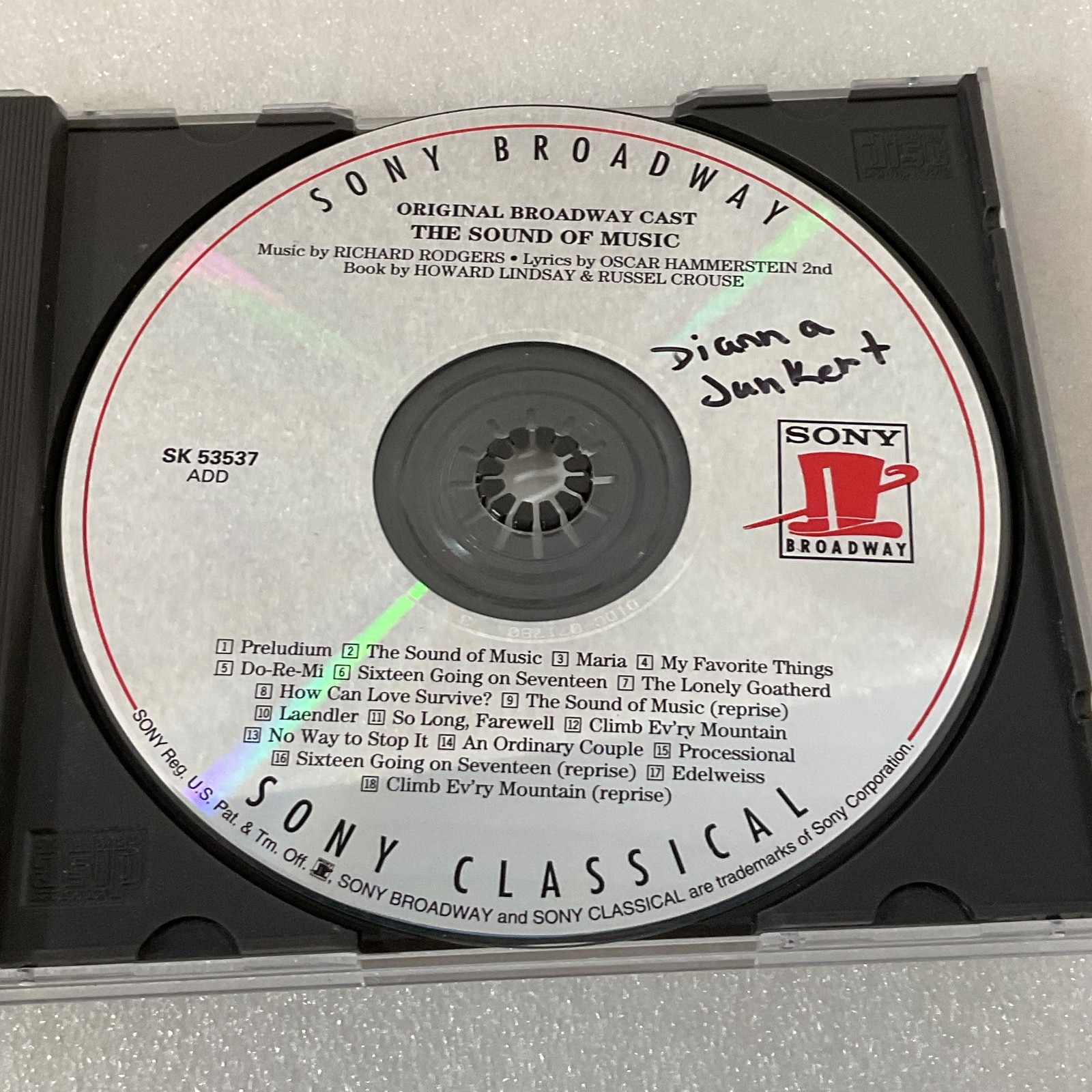 Mary Martin The Sound of Music Original Broadway Cast CD Sony Broadway - Image 9