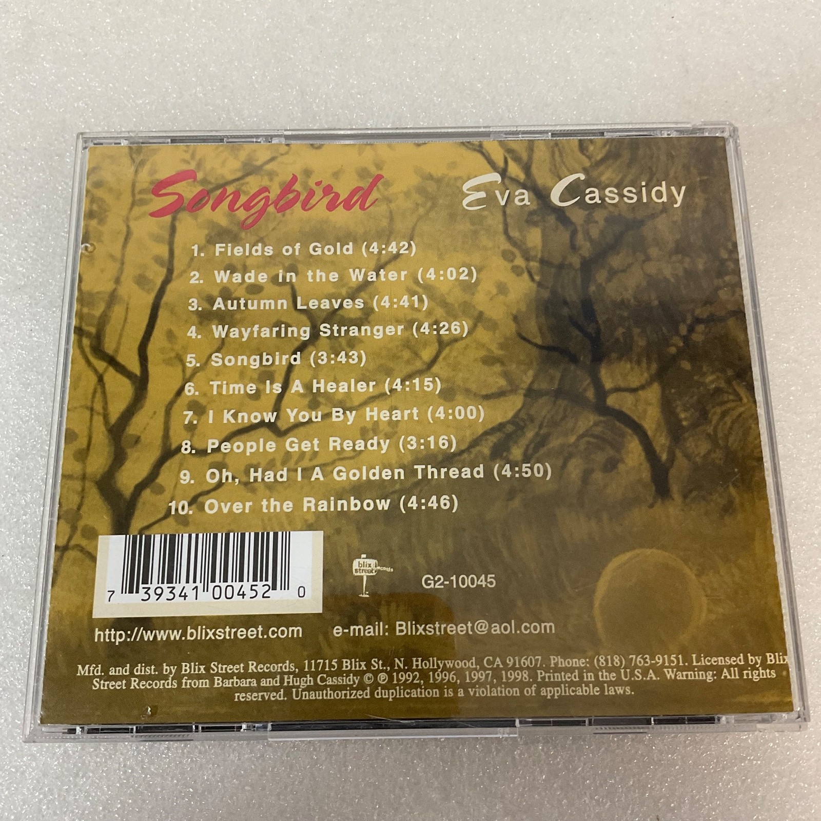Eva Cassidy Songbird CD Album Blix Street Records G2-10045 - Image 2