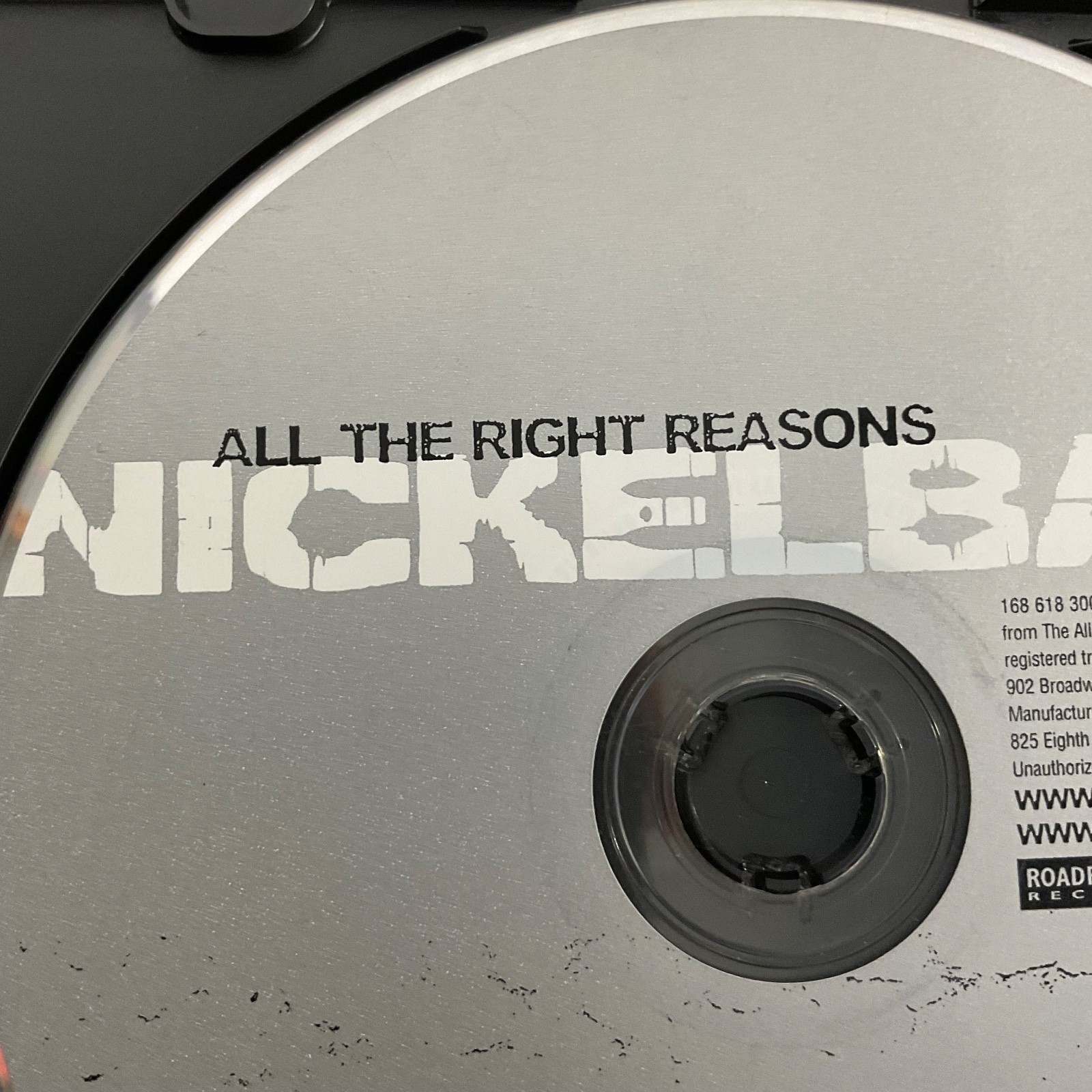 Nickelback All the Right Reasons CD 2005 Roadrunner Disc Only - Image 3
