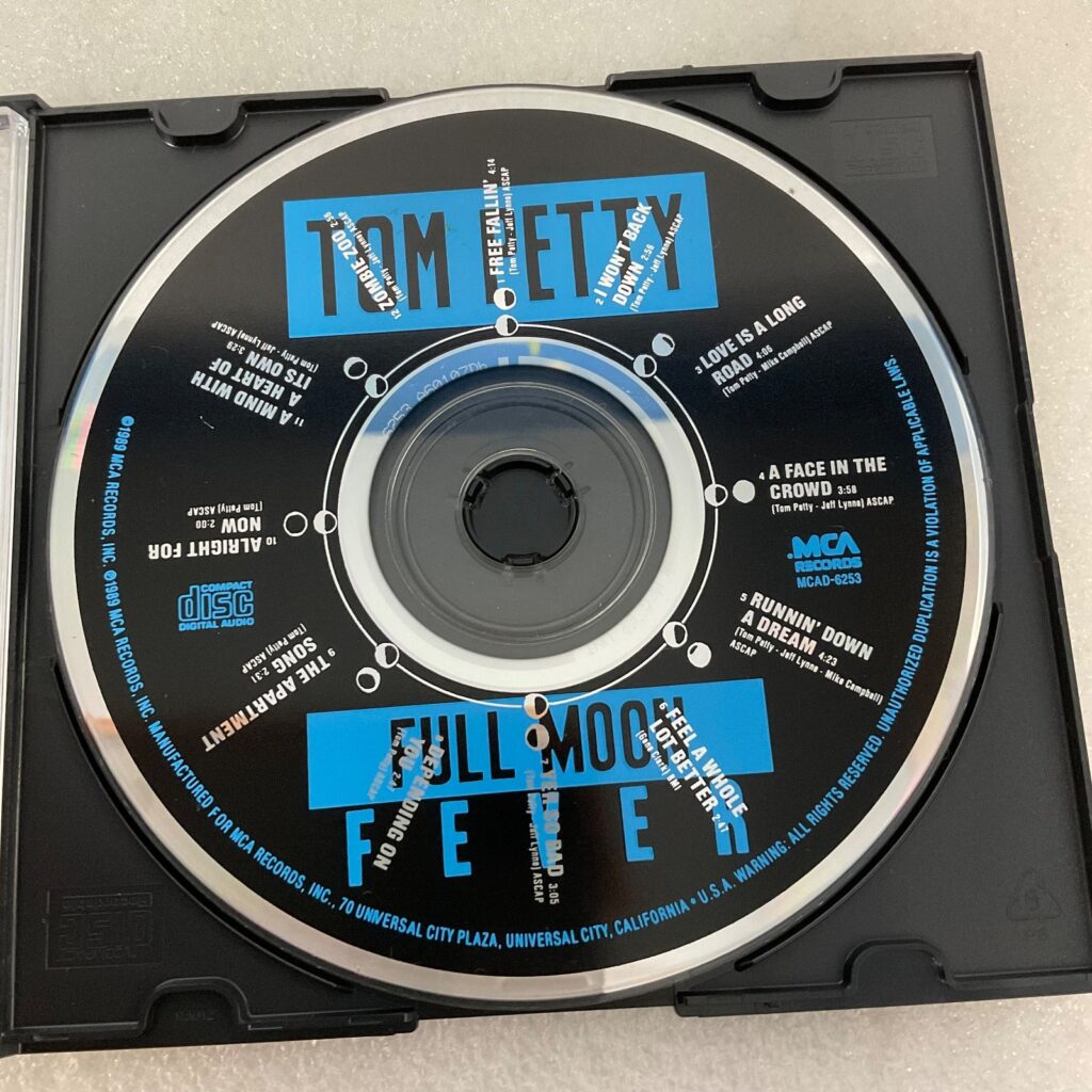 Tom Petty Full Moon Fever CD MCA Records MCAD-6253 Classic Rock Album Disc Only - Image 1