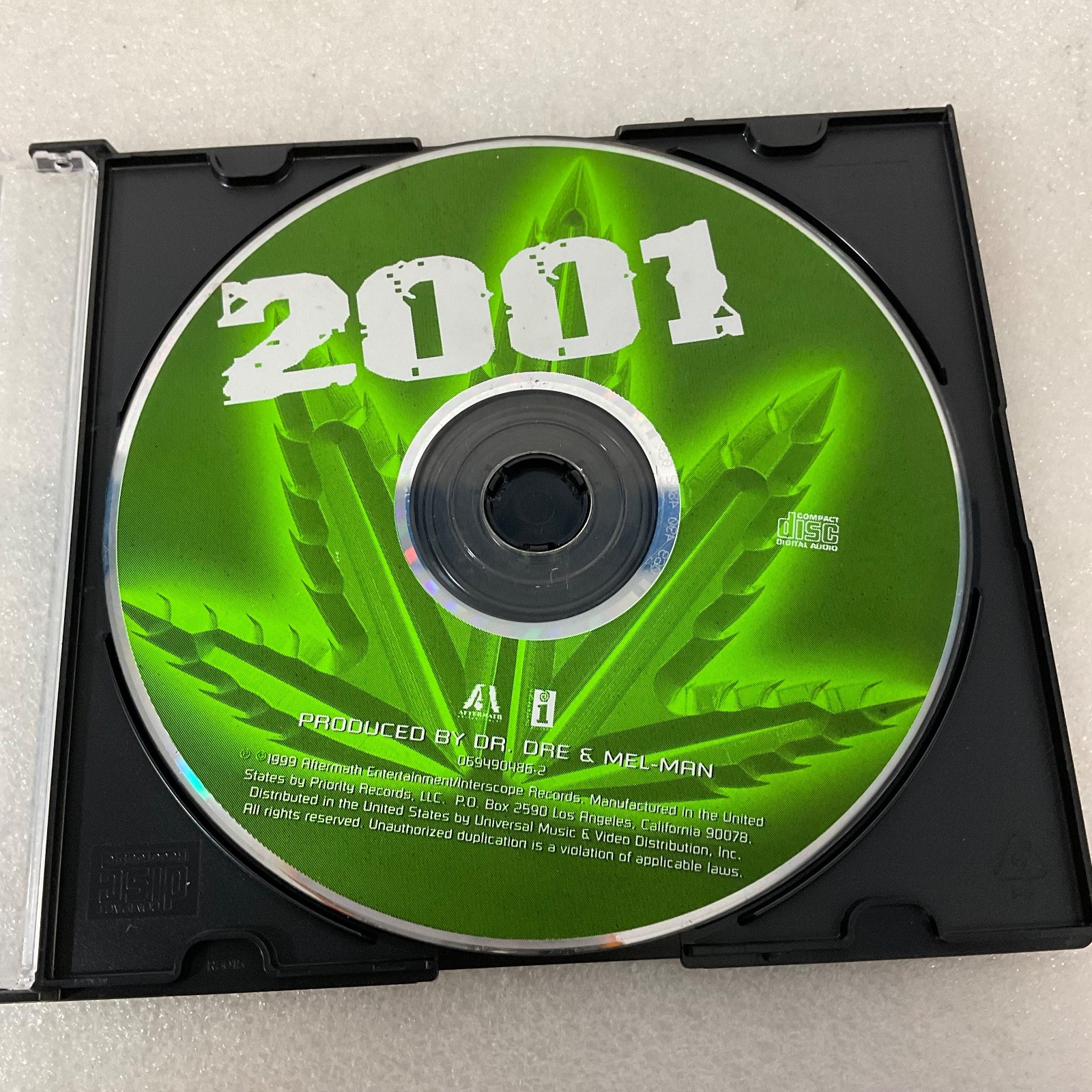 Dr. Dre 2001 CD Disc Only Aftermath Interscope Hip Hop Classic - Image 1
