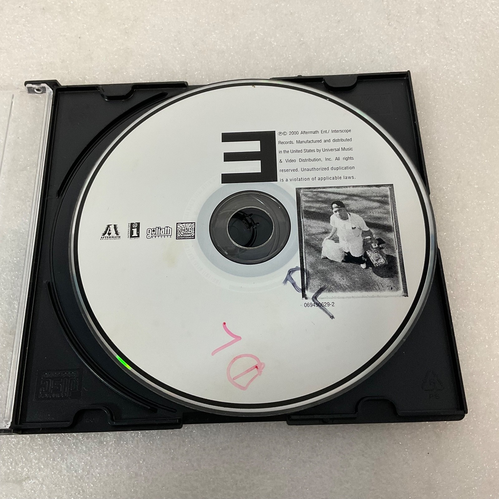 Eminem The Marshall Mathers LP CD Disk Only Aftermath Interscope 069490629-2 - Image 1
