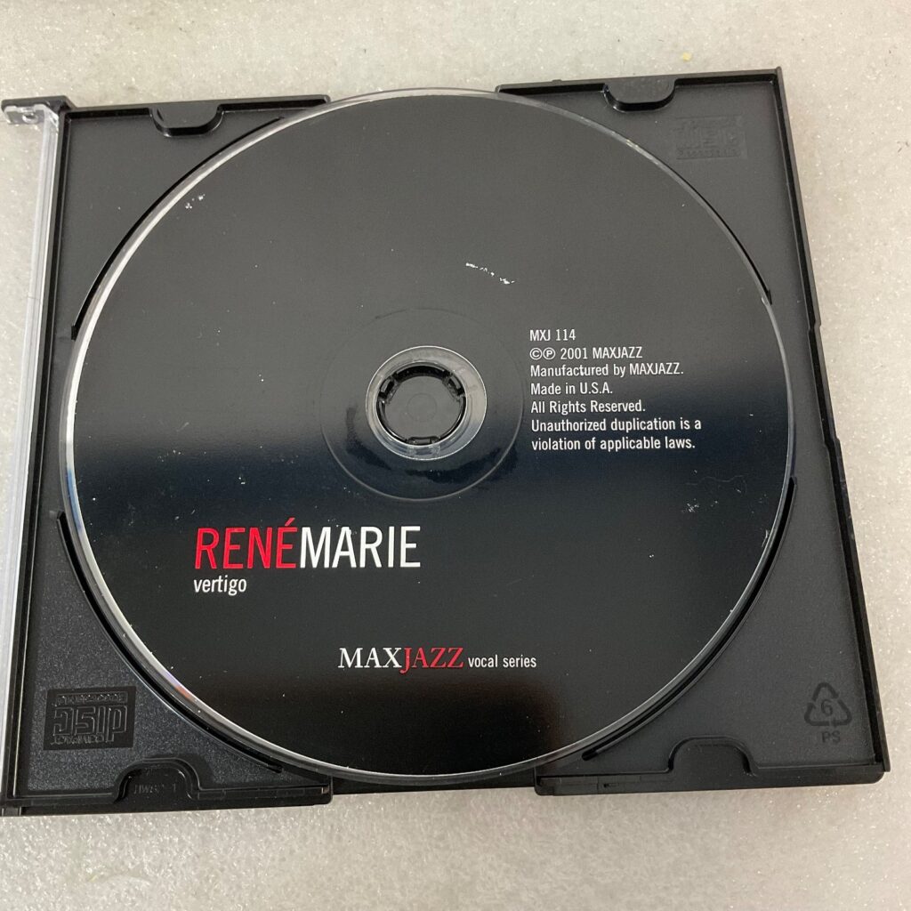 René Marie Vertigo MaxJazz Vocal Jazz CD Album 2001 MXJ114 - Image 1