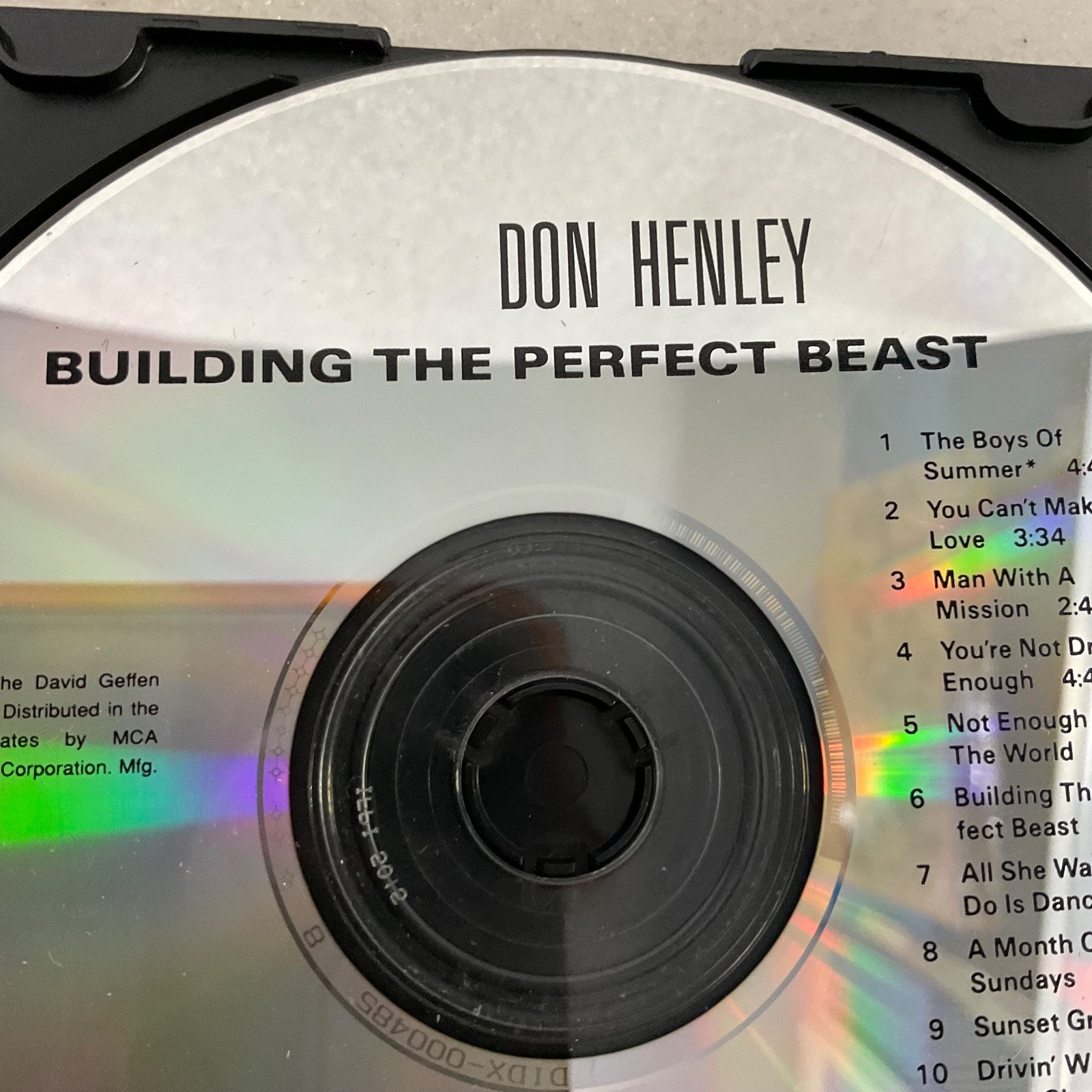 Don Henley Building The Perfect Beast CD Album Disc Only 1984 Pop Rock Tracks - Image 3