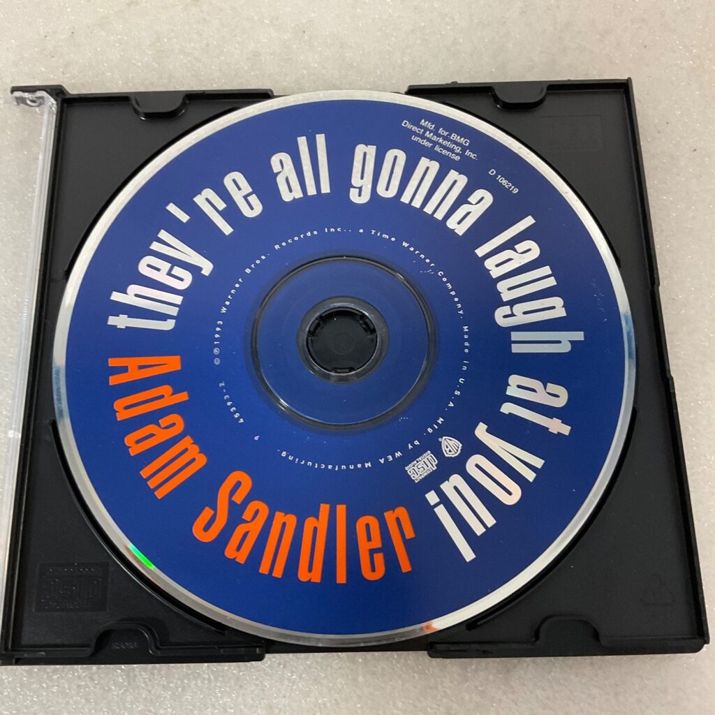 Adam Sandler They’re All Gonna Laugh At You! CD Disc Only Comedy Album - Image 1