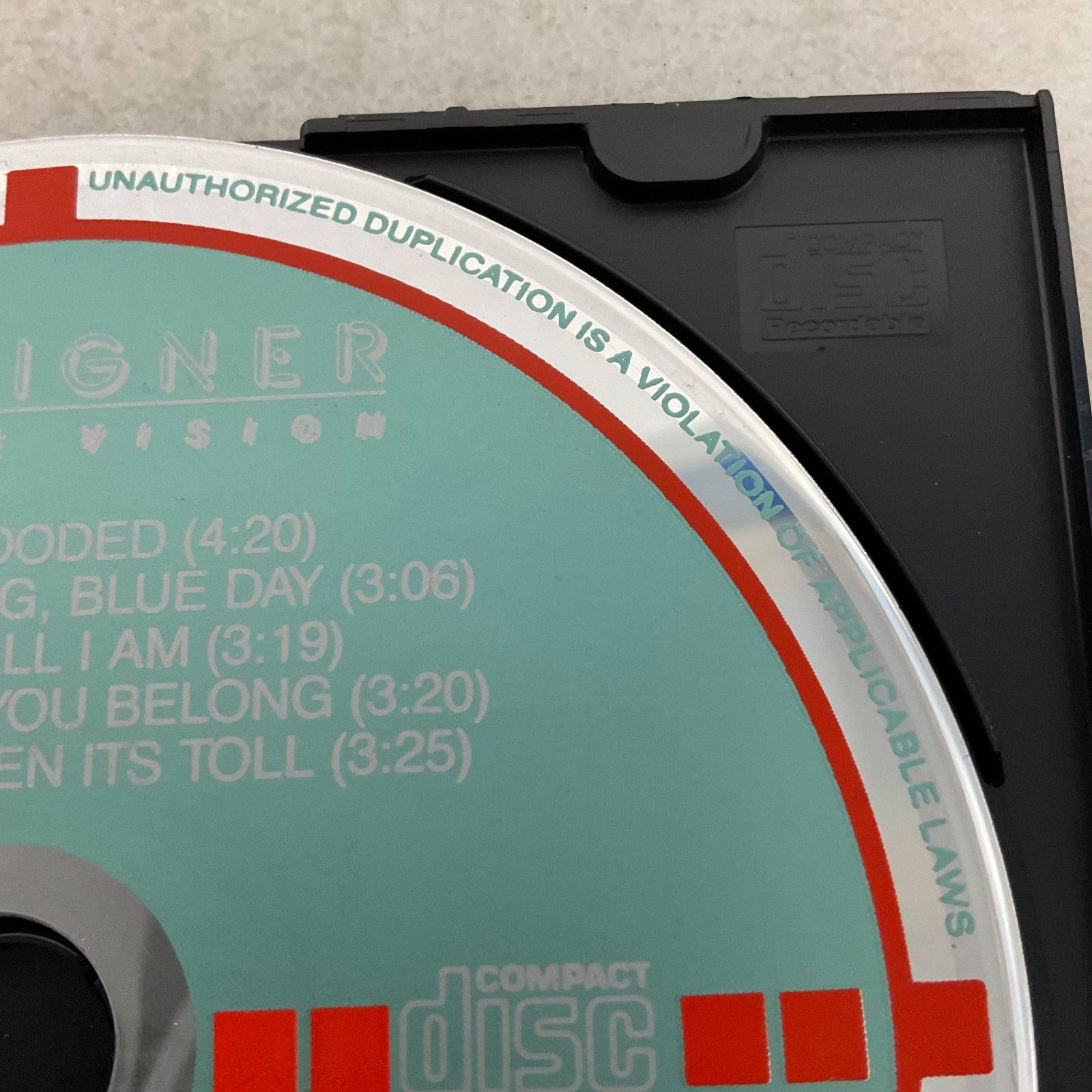 Foreigner Double Vision CD Disc Only 1978 Atlantic Rock West Germany - Image 5