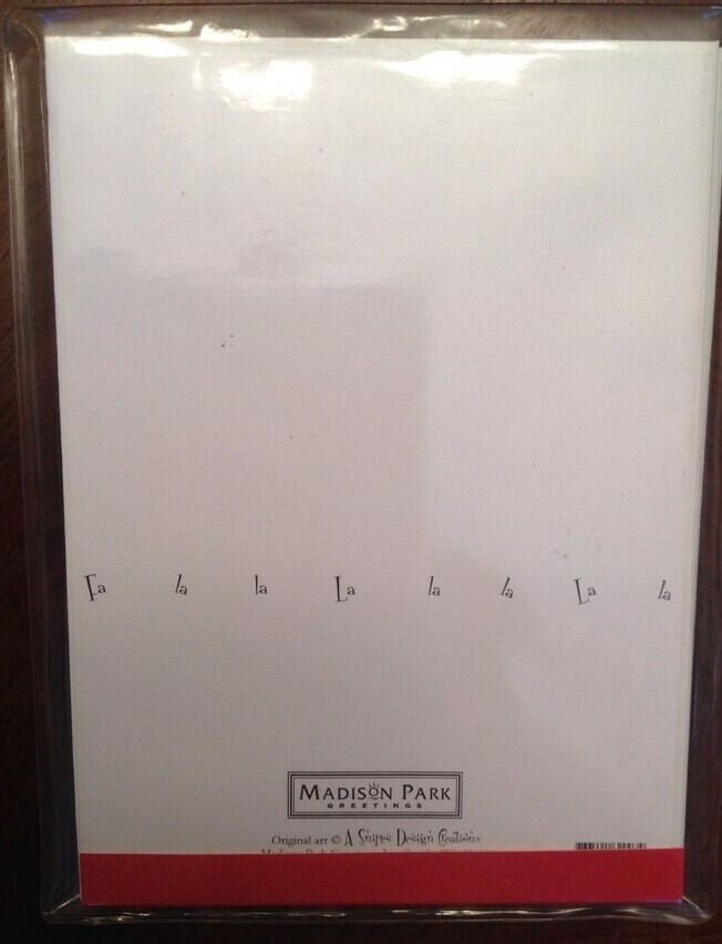🎄 12 Holiday Invitation Cards Fa La La Madison Park Greetings NIP - Image 2