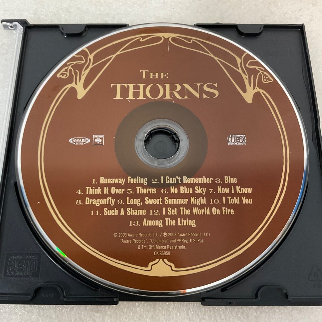 The Thorns The Thorns 2003 Rock CD Disc Only Aware Records Album - Image 1