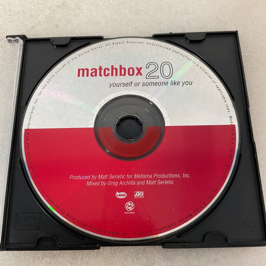 Matchbox 20 Yourself or Someone Like You 1996 Rock Album CD Disc Only - Image 1