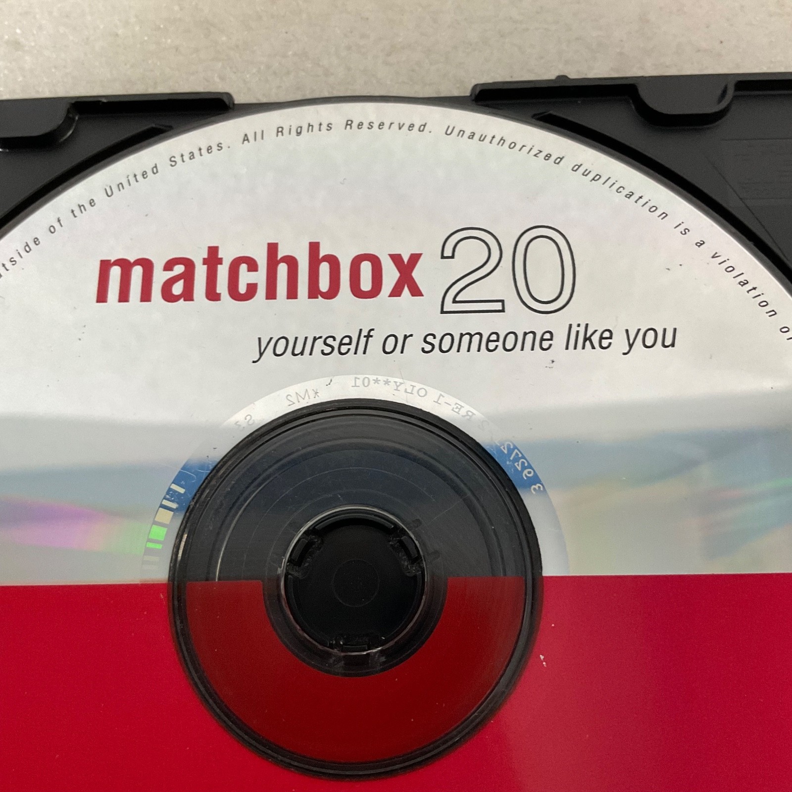 Matchbox 20 Yourself or Someone Like You 1996 Rock Album CD Disc Only - Image 2