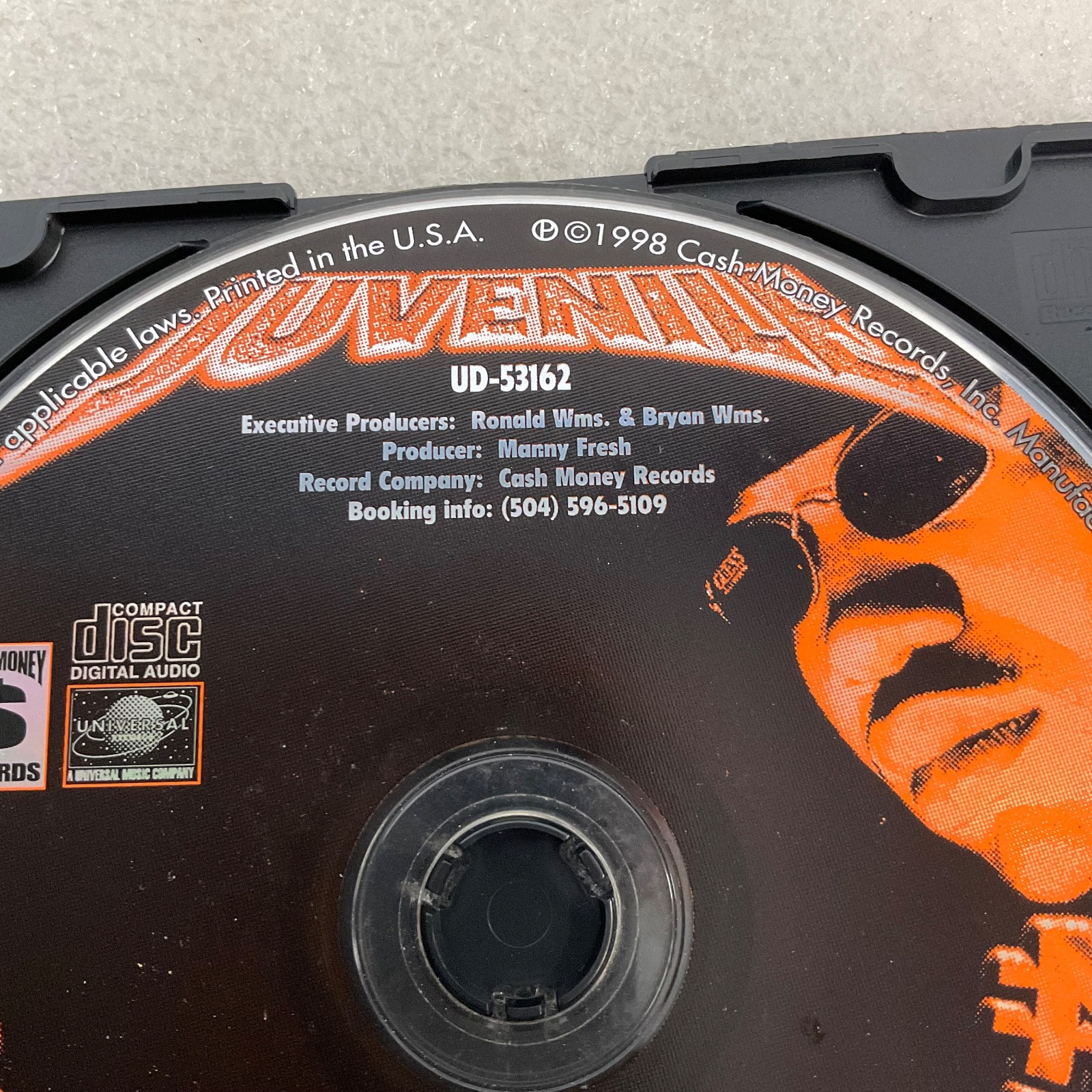 Juvenile 400 Degreez 1998 Rap Album CD Disc Only Cash Money Records Hip Hop - Image 2