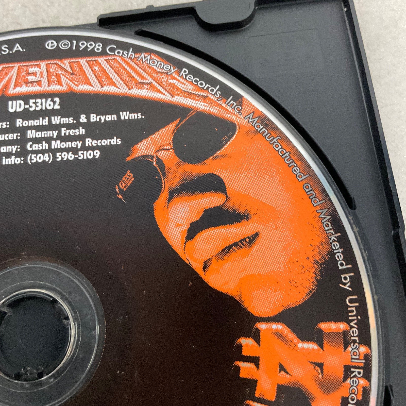 Juvenile 400 Degreez 1998 Rap Album CD Disc Only Cash Money Records Hip Hop - Image 6