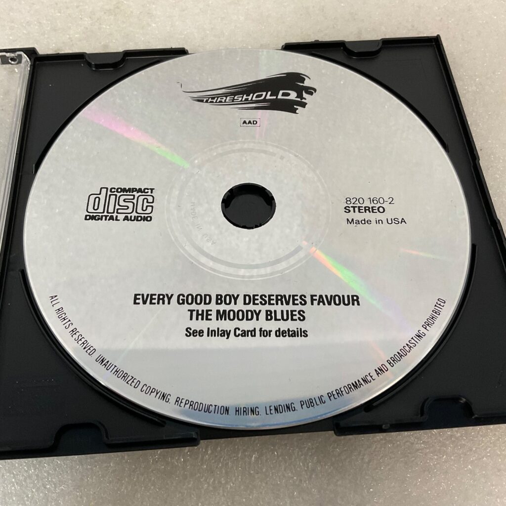 The Moody Blues Every Good Boy Deserves Favour CD Disc Only 1971 Threshold - Image 1