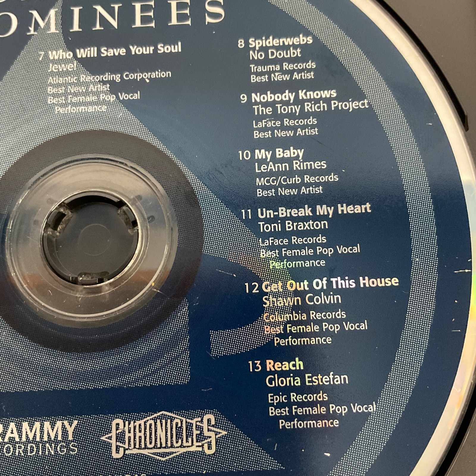 1997 Grammy Nominees CD Disc Only Various Artists Compilation - Image 3