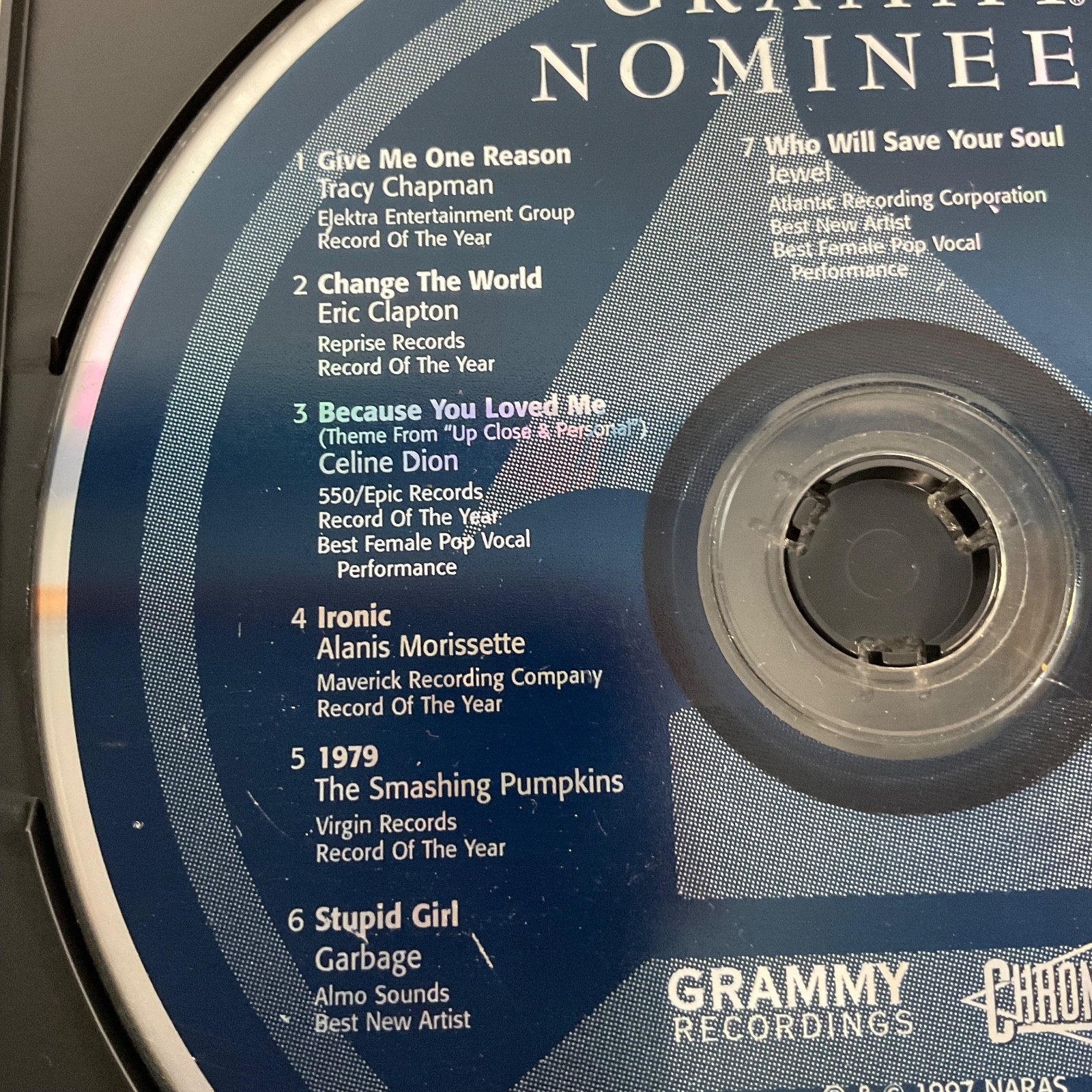 1997 Grammy Nominees CD Disc Only Various Artists Compilation - Image 2