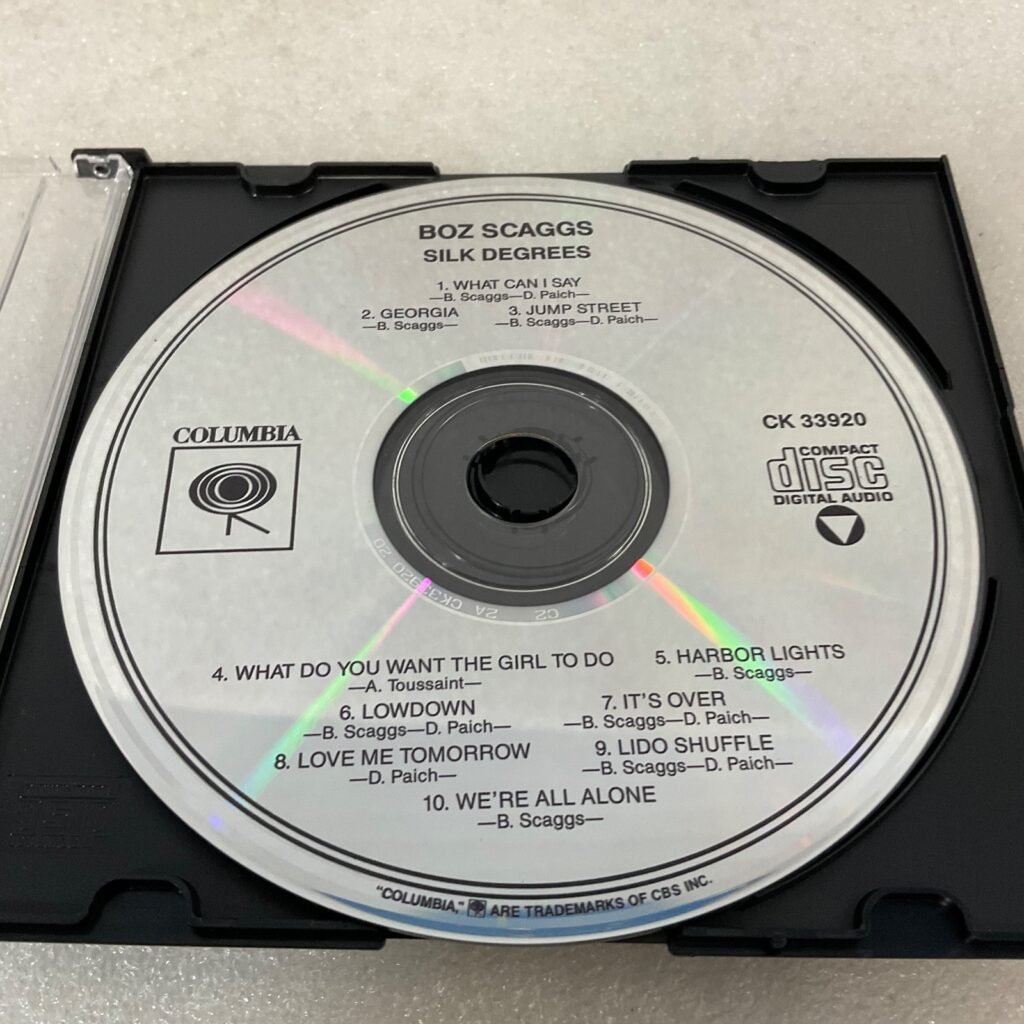 Boz Scaggs Silk Degrees CD Disc Only Vintage Album Pop Rock R&B Hits - Image 1