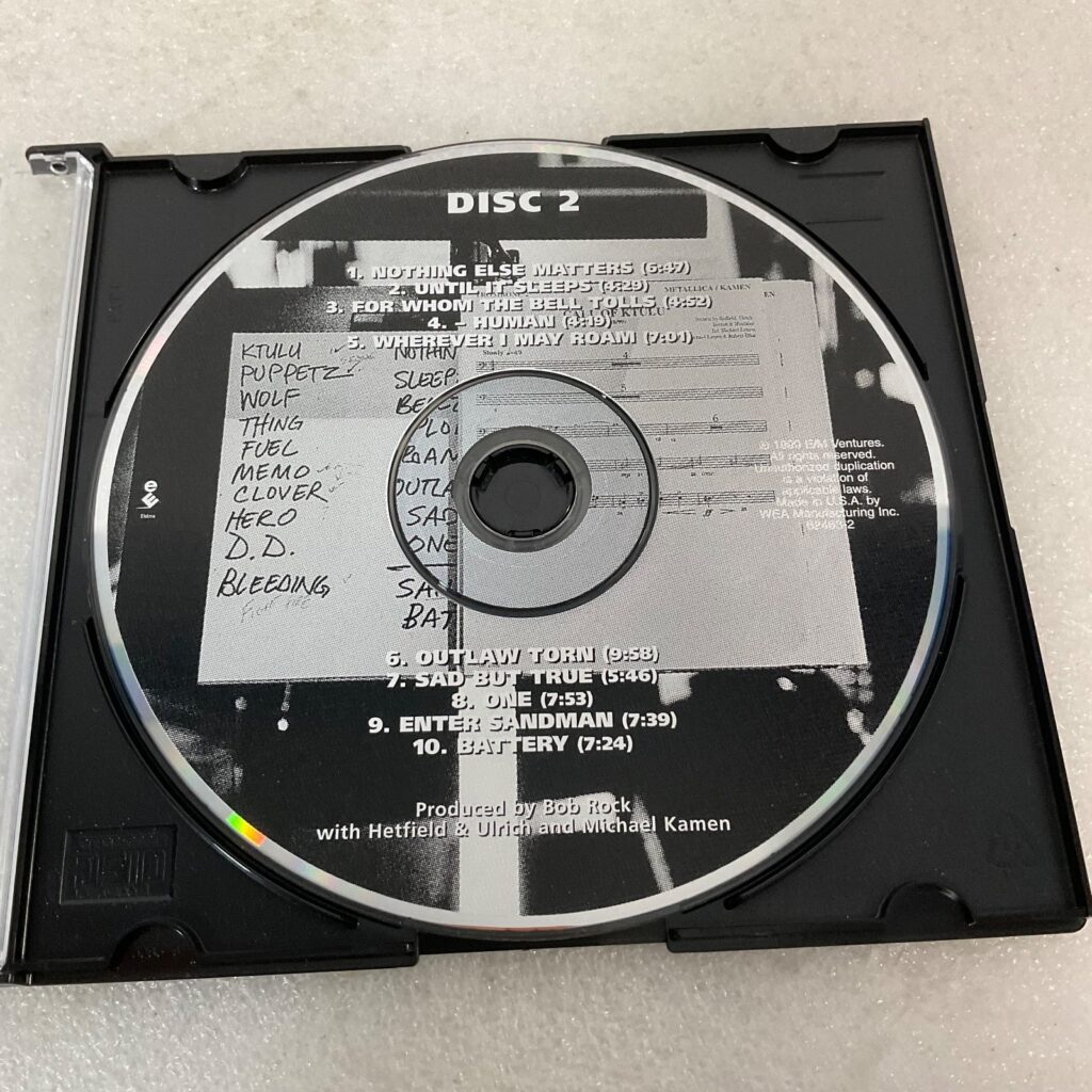 Metallica S&M2 Disc 2 CD Only Live Tracks Nothing Else Matters Sad But True One - Image 1