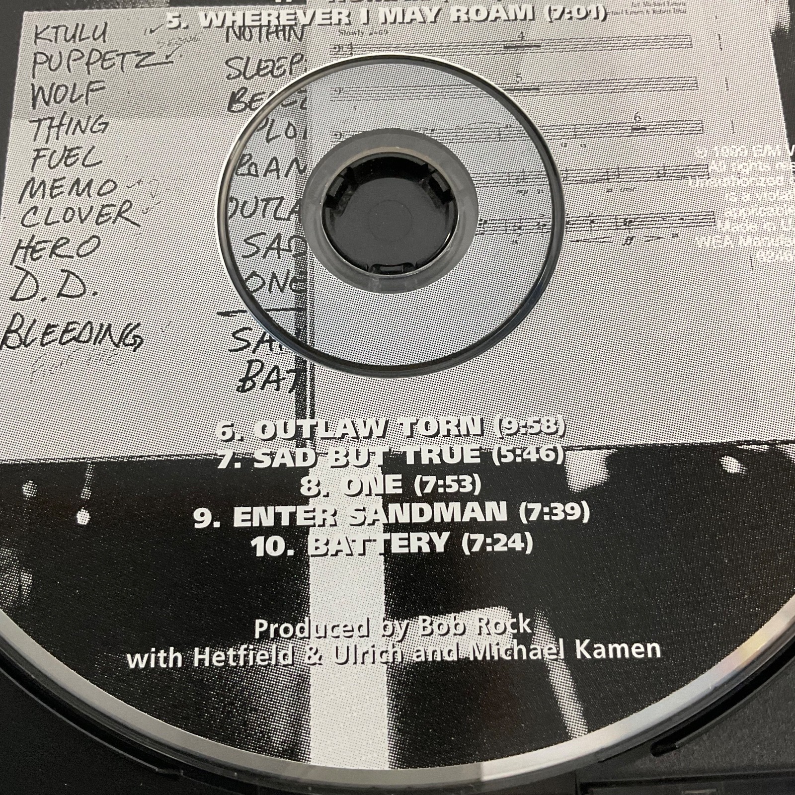 Metallica S&M2 Disc 2 CD Only Live Tracks Nothing Else Matters Sad But True One - Image 3