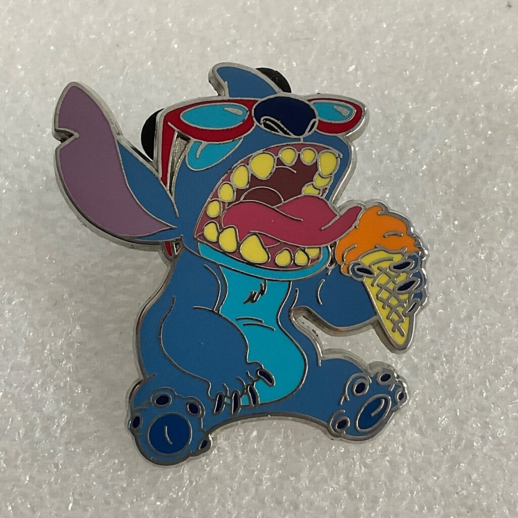 Disney Stitch Ice Cream Trading Pin 1.5in Enamel Character Pin 2014 - Image 1
