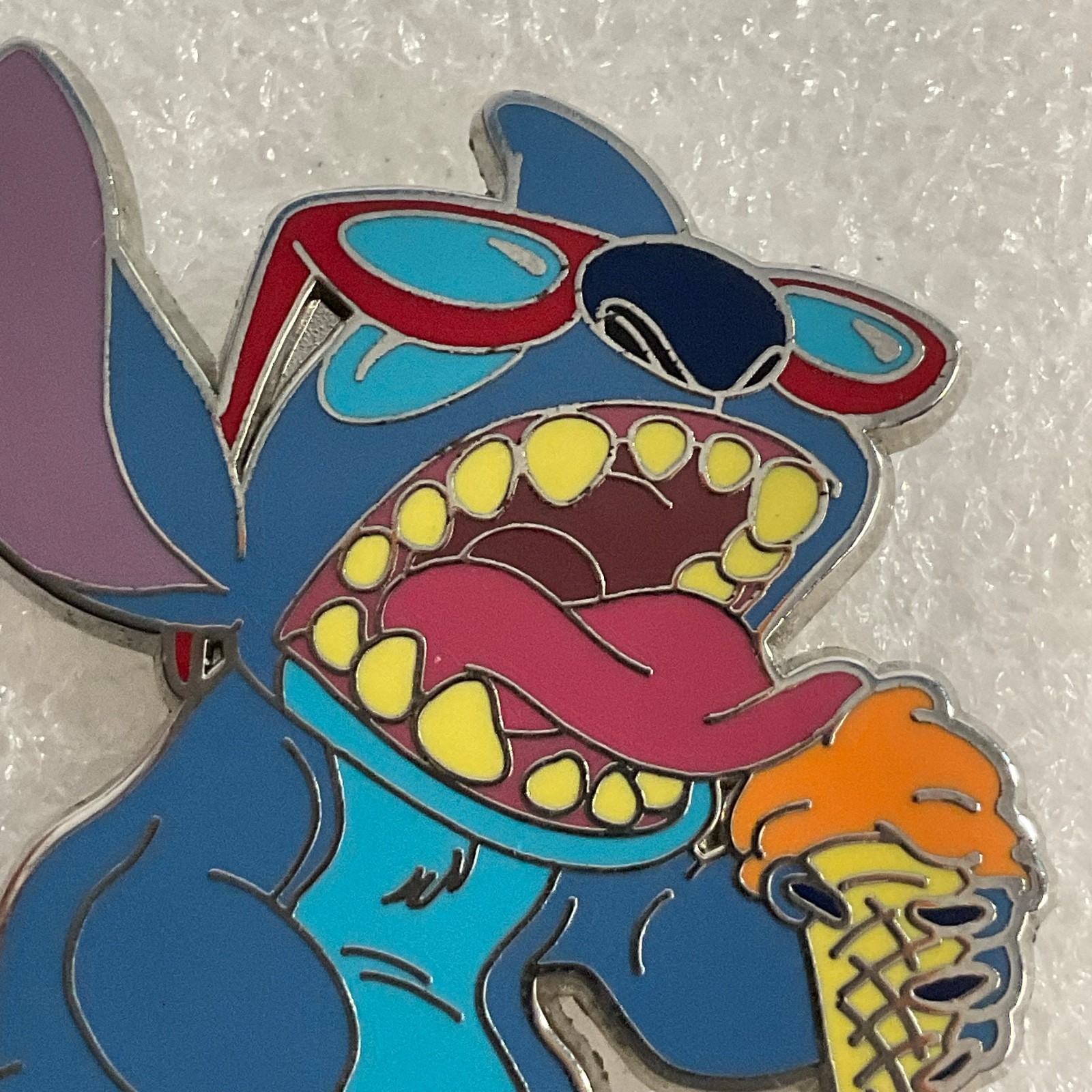 Disney Stitch Ice Cream Trading Pin 1.5in Enamel Character Pin 2014 - Image 8