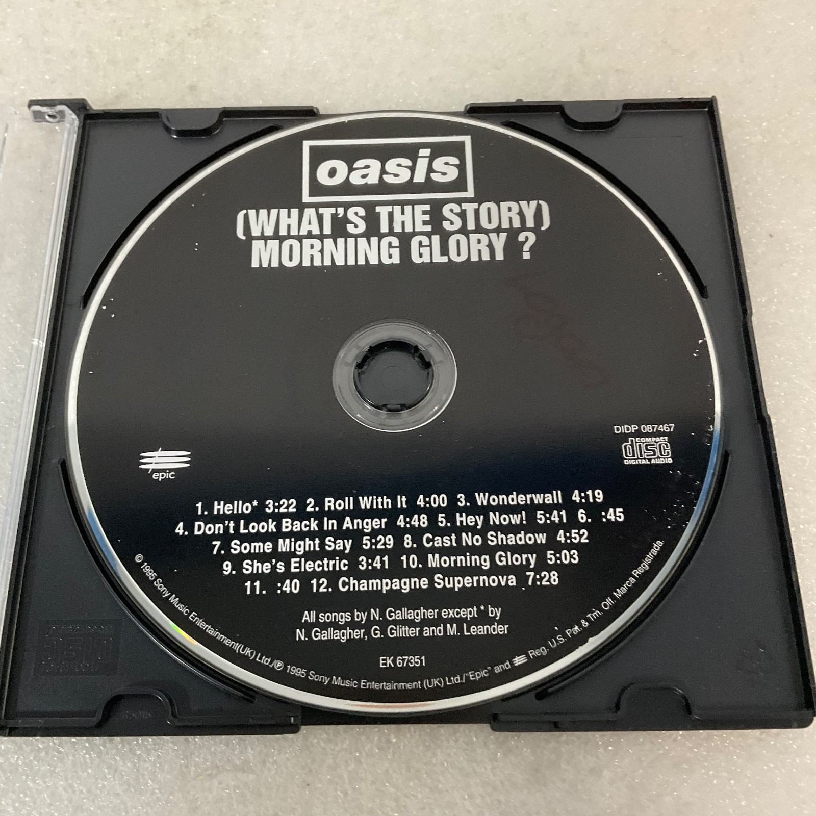 Oasis What’s The Story Morning Glory Disc Only CD Album Britpop Rock - Image 1
