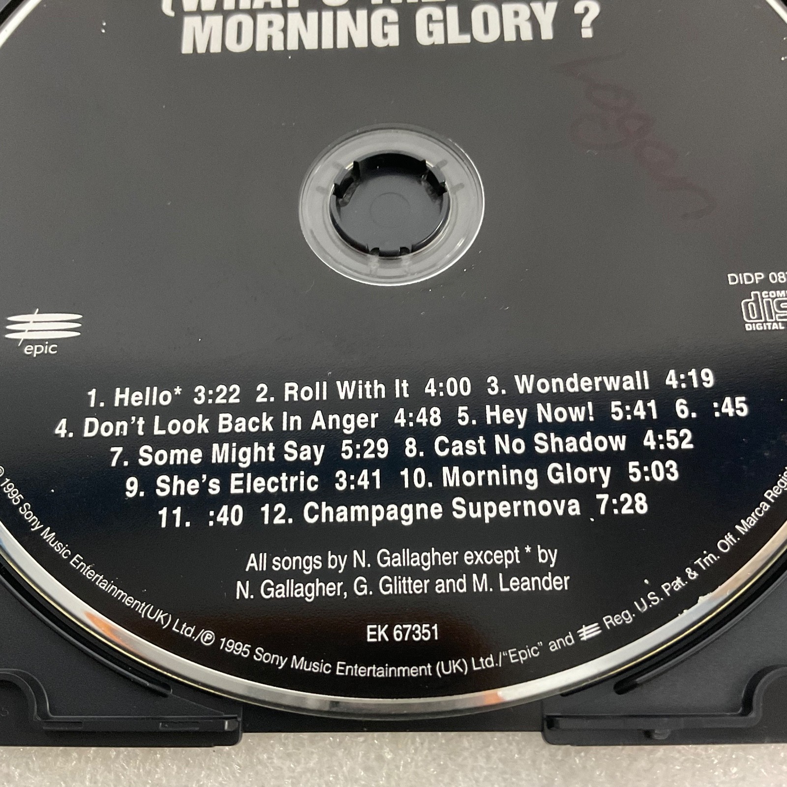 Oasis What’s The Story Morning Glory Disc Only CD Album Britpop Rock - Image 3