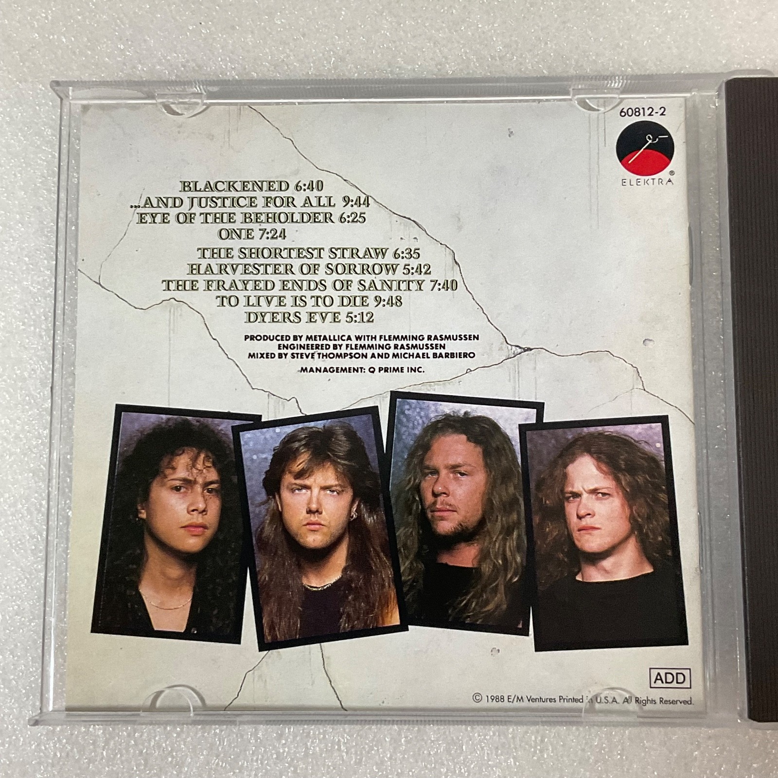Metallica …And Justice For All CD Album Elektra 960812-2 1988 - Image 12