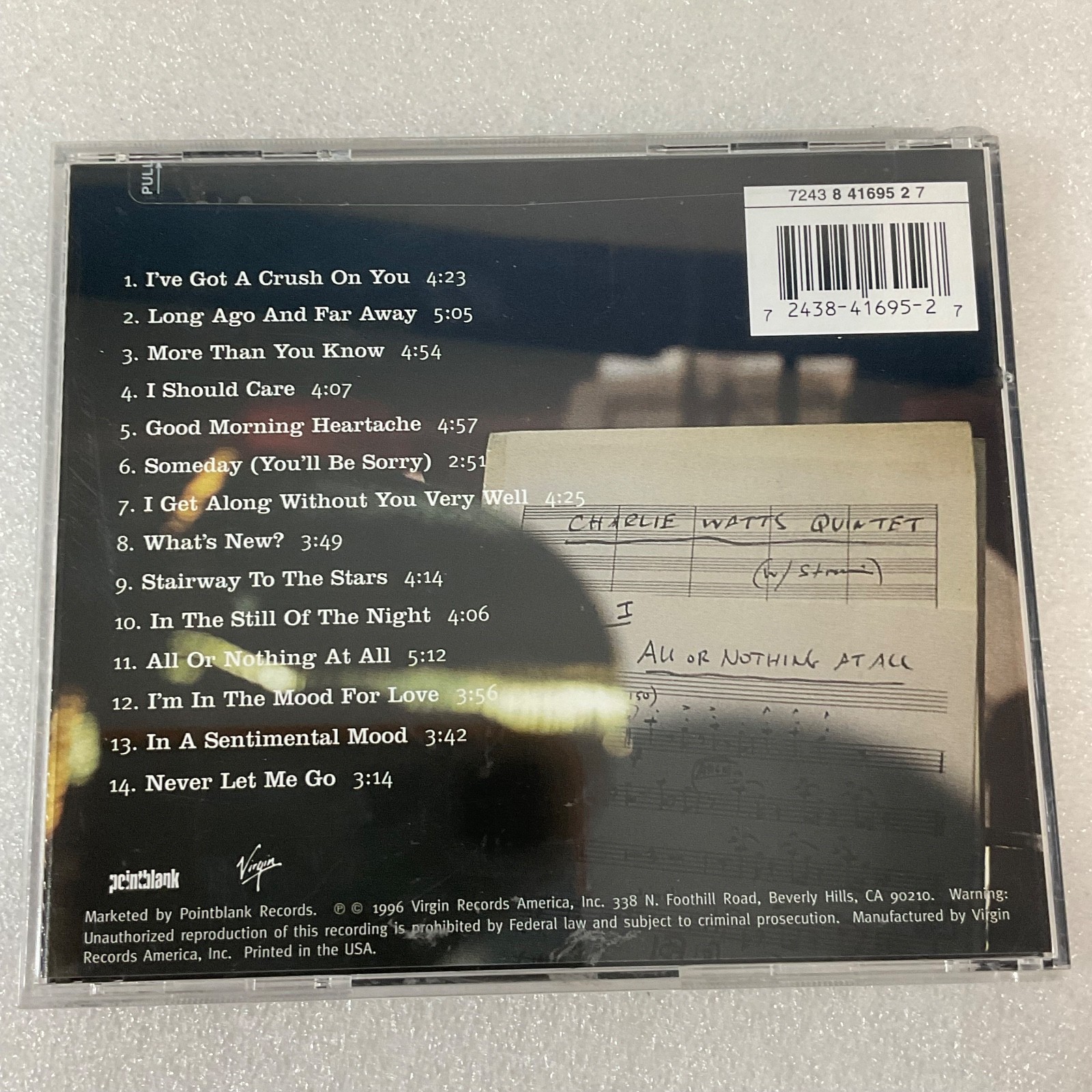 This listing is for a pre-owned CD copy of Long Ago & Far Away by Charlie Watts - Image 2