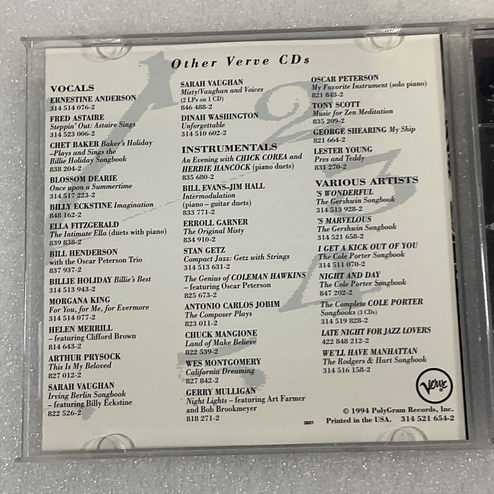 Wes Montgomery Jazz ’Round Midnight Verve CD 1994 Compilation - Image 9