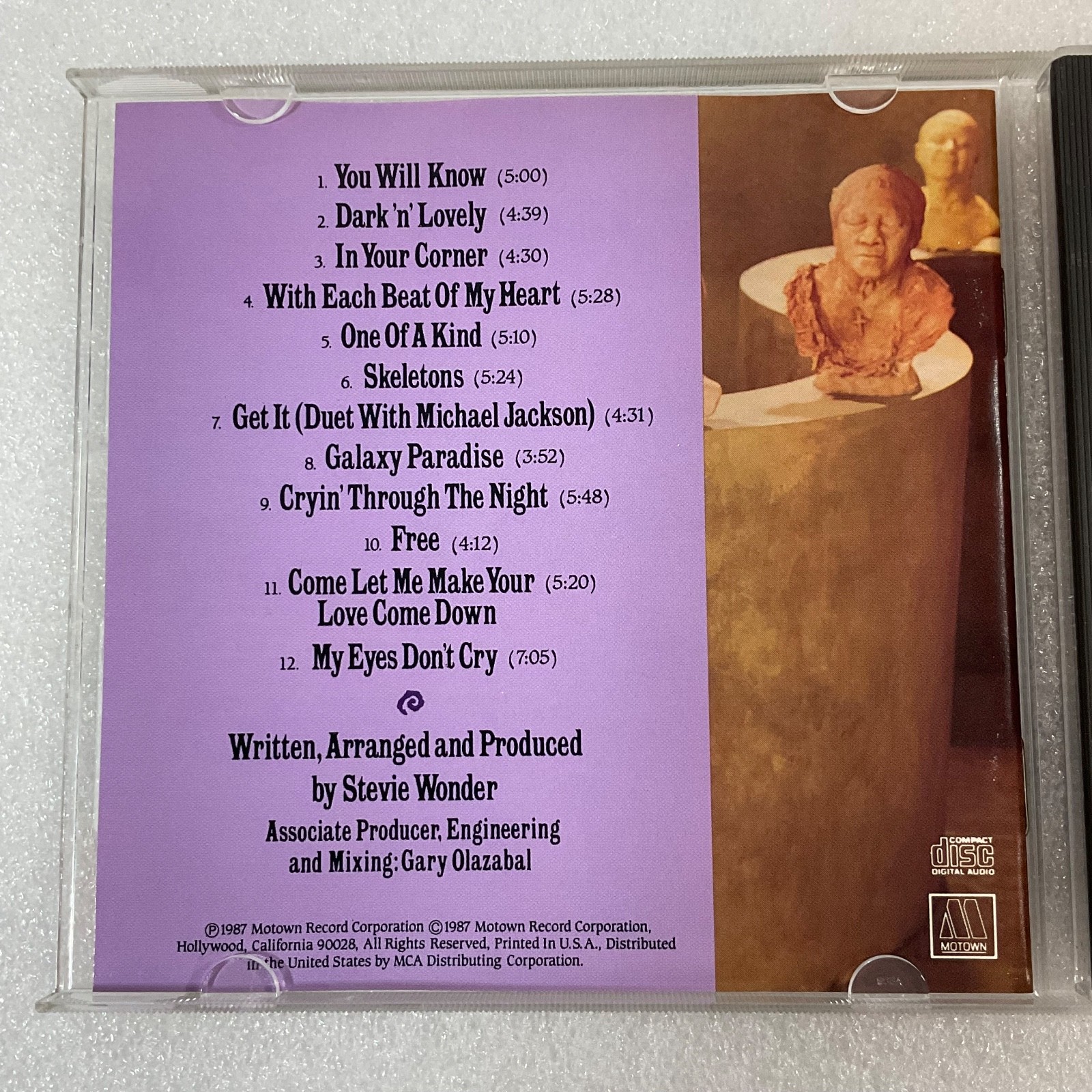 Stevie Wonder Characters CD 1987 Motown MCD06248MD USA Pressing - Image 9