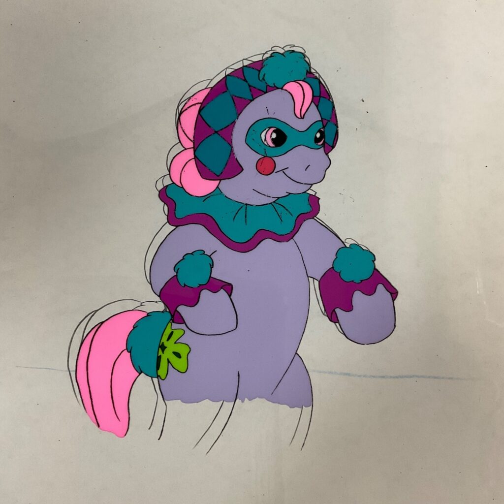 Vintage Pony Animation Cel Hand-Painted Cartoon 1980's Production Art - Image 1