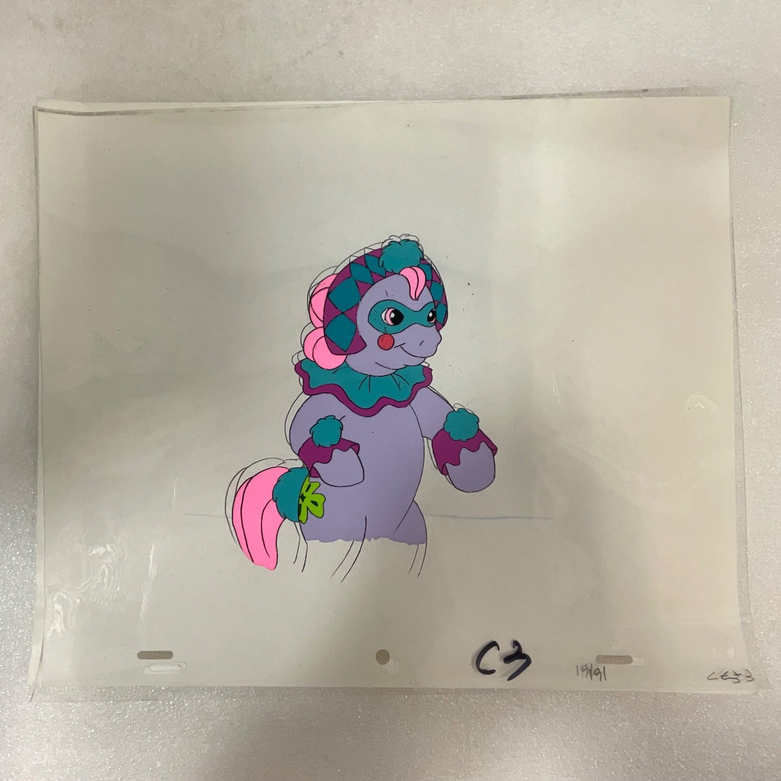 Vintage Pony Animation Cel Hand-Painted Cartoon 1980's Production Art - Image 2