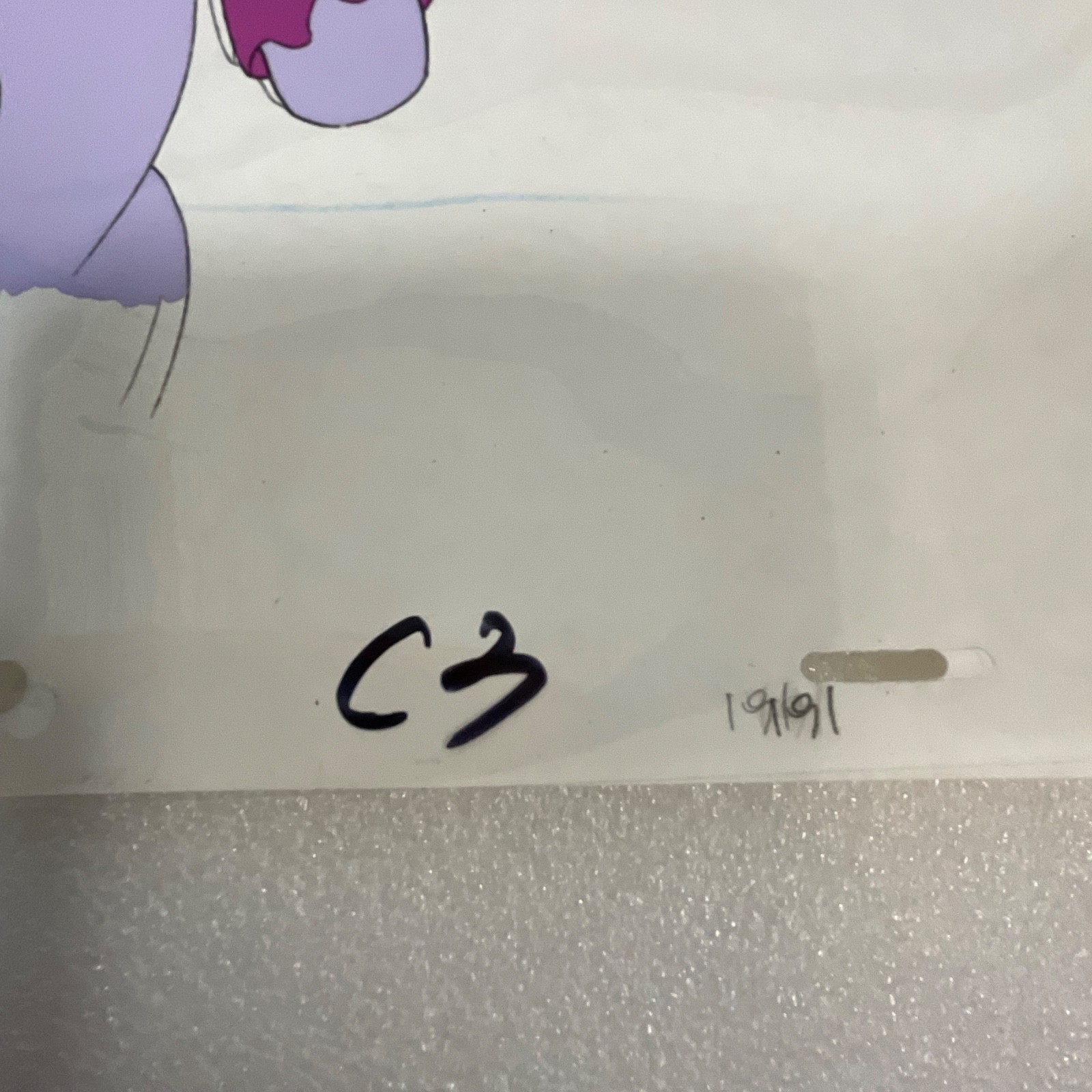 Vintage Pony Animation Cel Hand-Painted Cartoon 1980's Production Art - Image 4