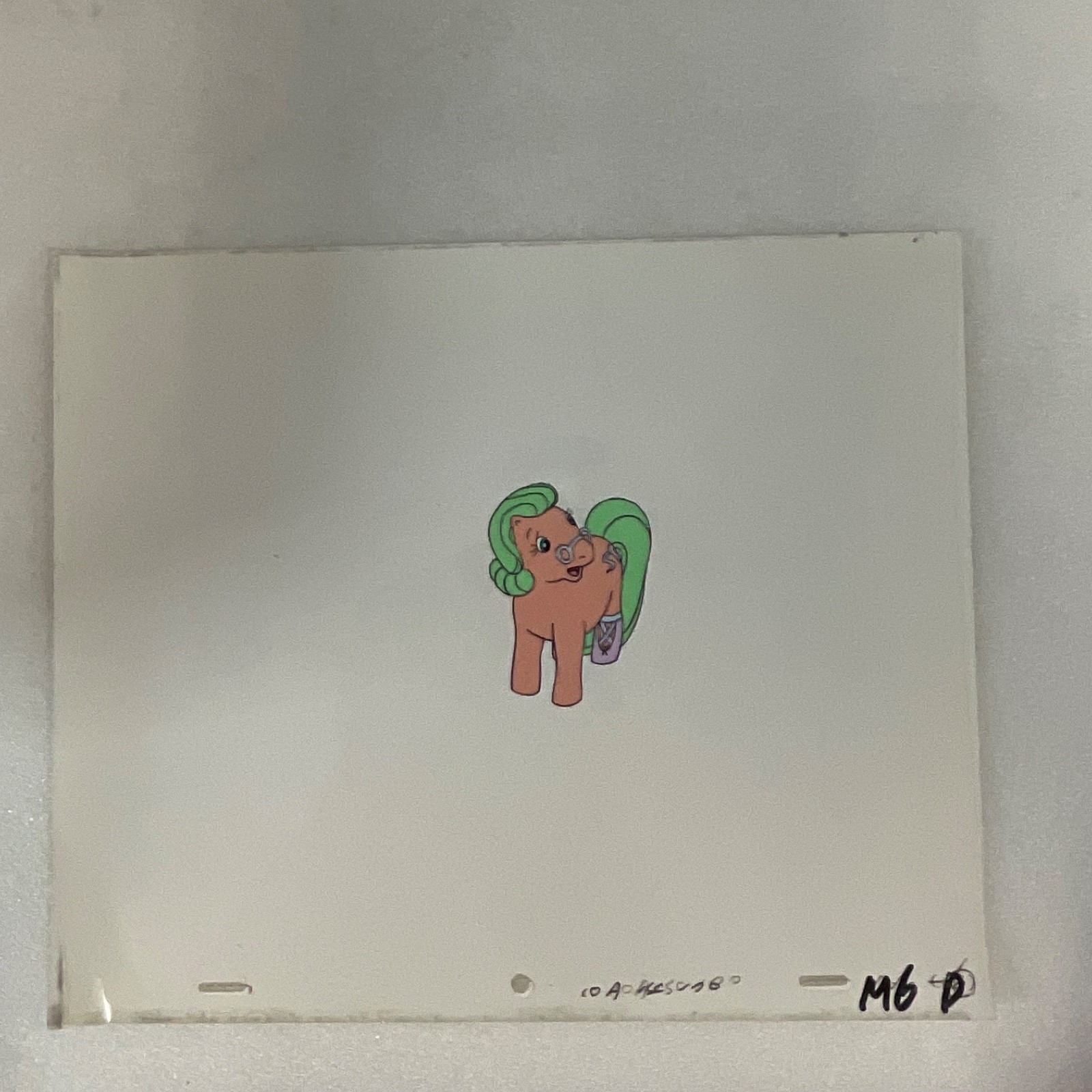 Vintage Pony Animation Cel Hand-Painted Cartoon Production Art 10.5 x 12.5 in - Image 2
