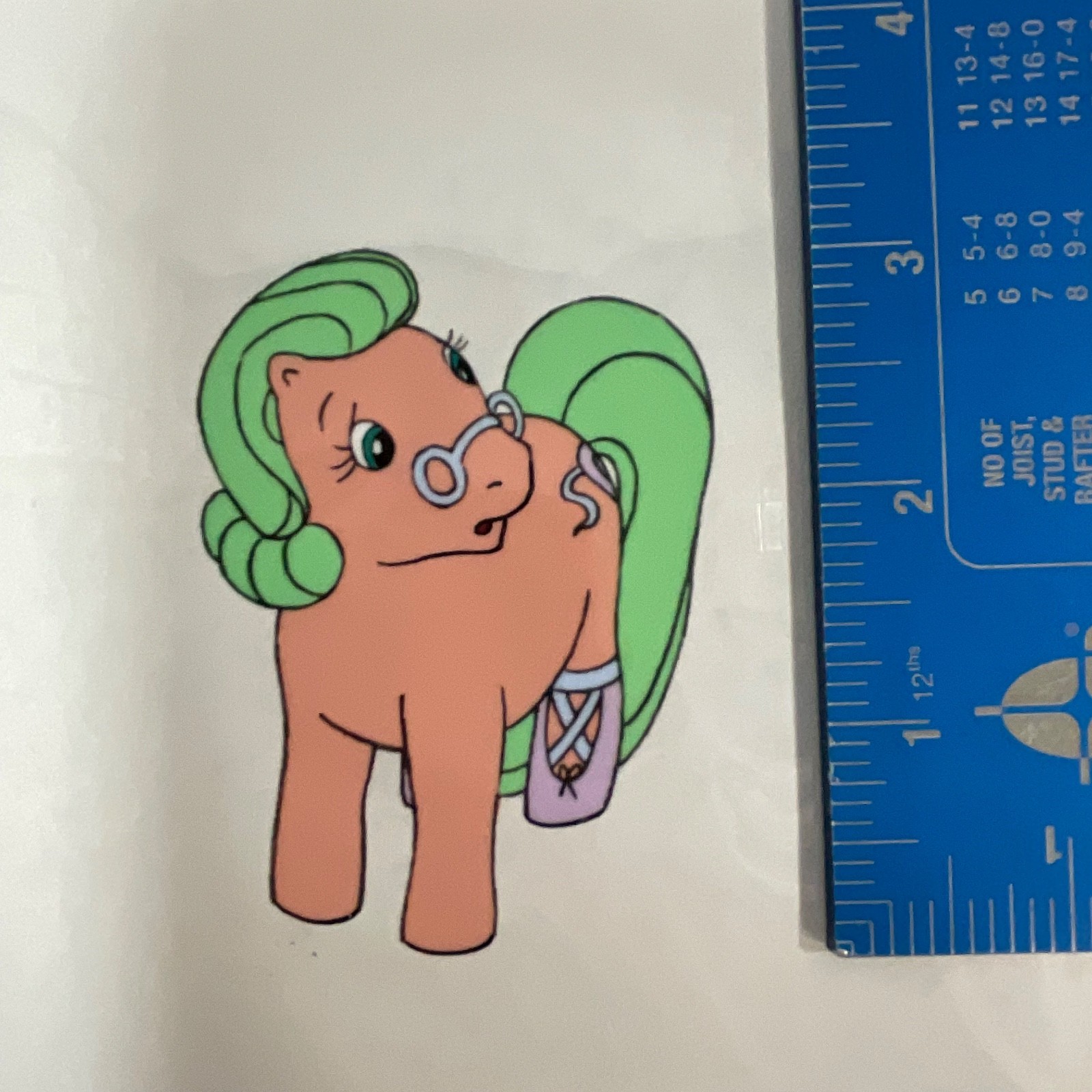 Vintage Animated Pony Production Cel Hand-Painted Cartoon Art 12.5 x 10.5 in - Image 5