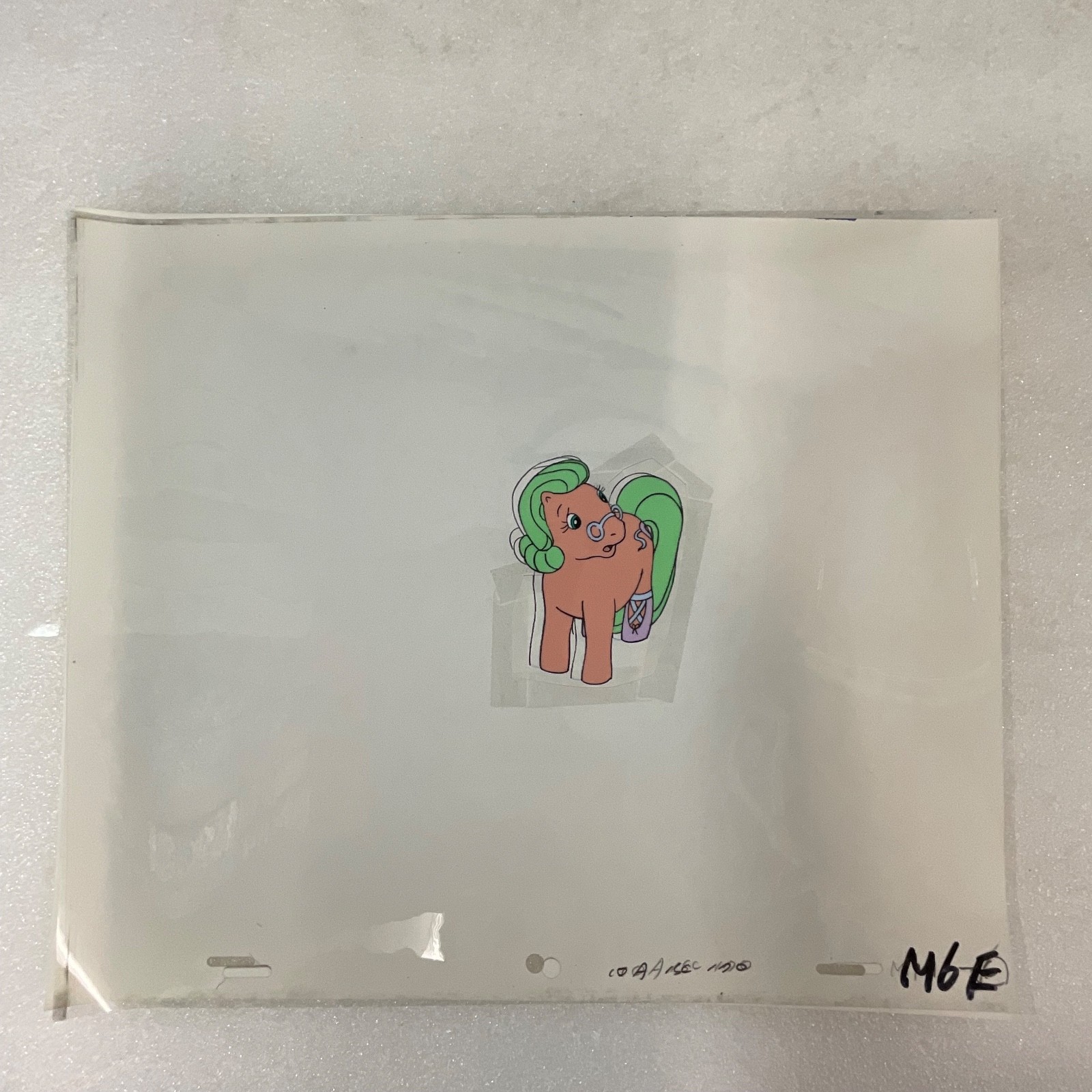 Vintage Pony Animation Production Cel Unknown Character 12 x 10 Hand Painted - Image 2