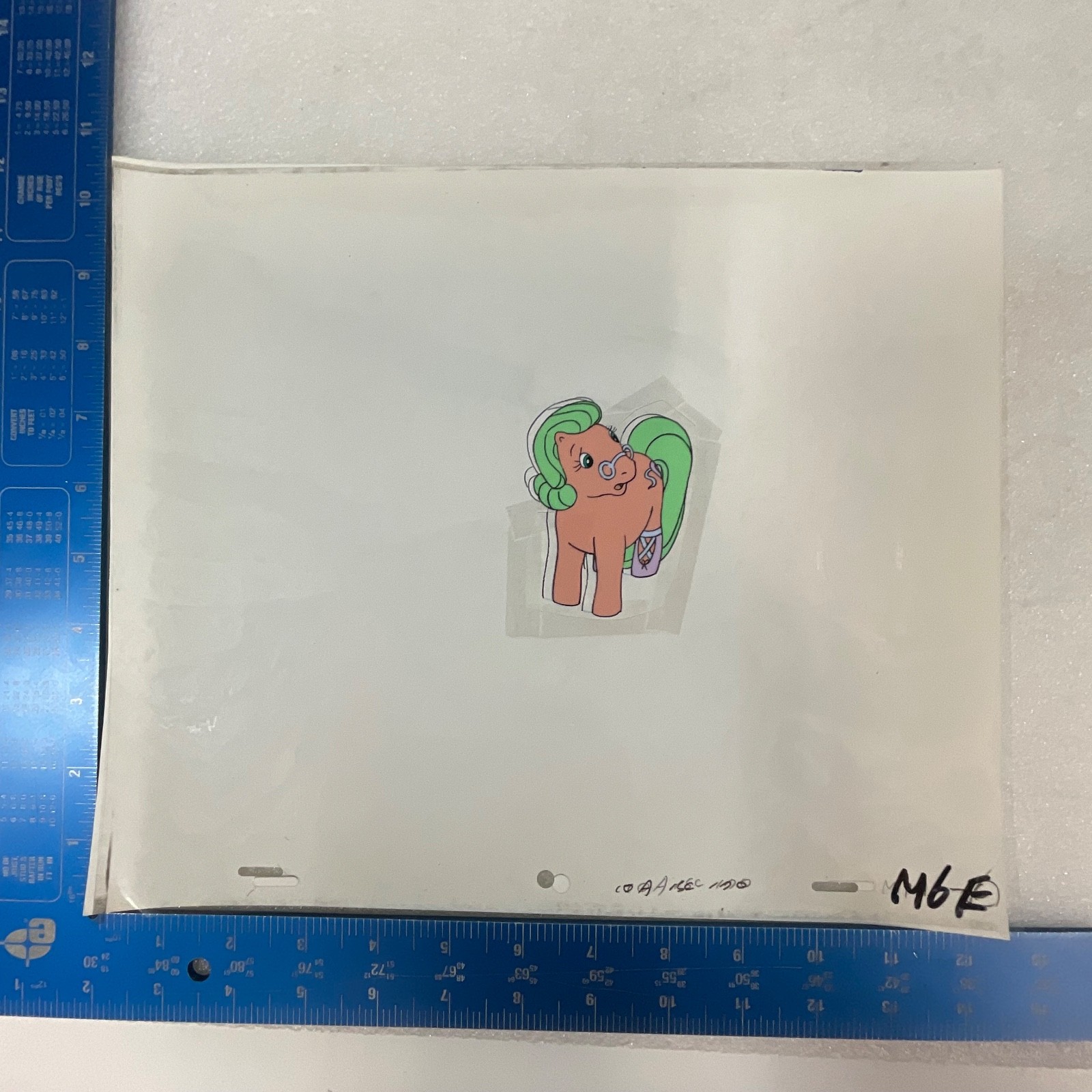 Vintage Pony Animation Production Cel Unknown Character 12 x 10 Hand Painted - Image 8
