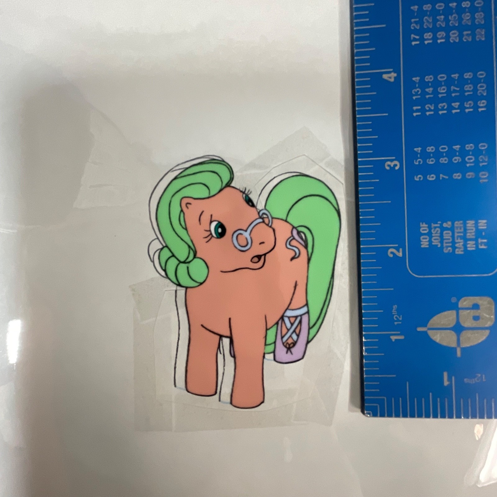 Vintage Pony Animation Production Cel Unknown Character 12 x 10 Hand Painted - Image 9