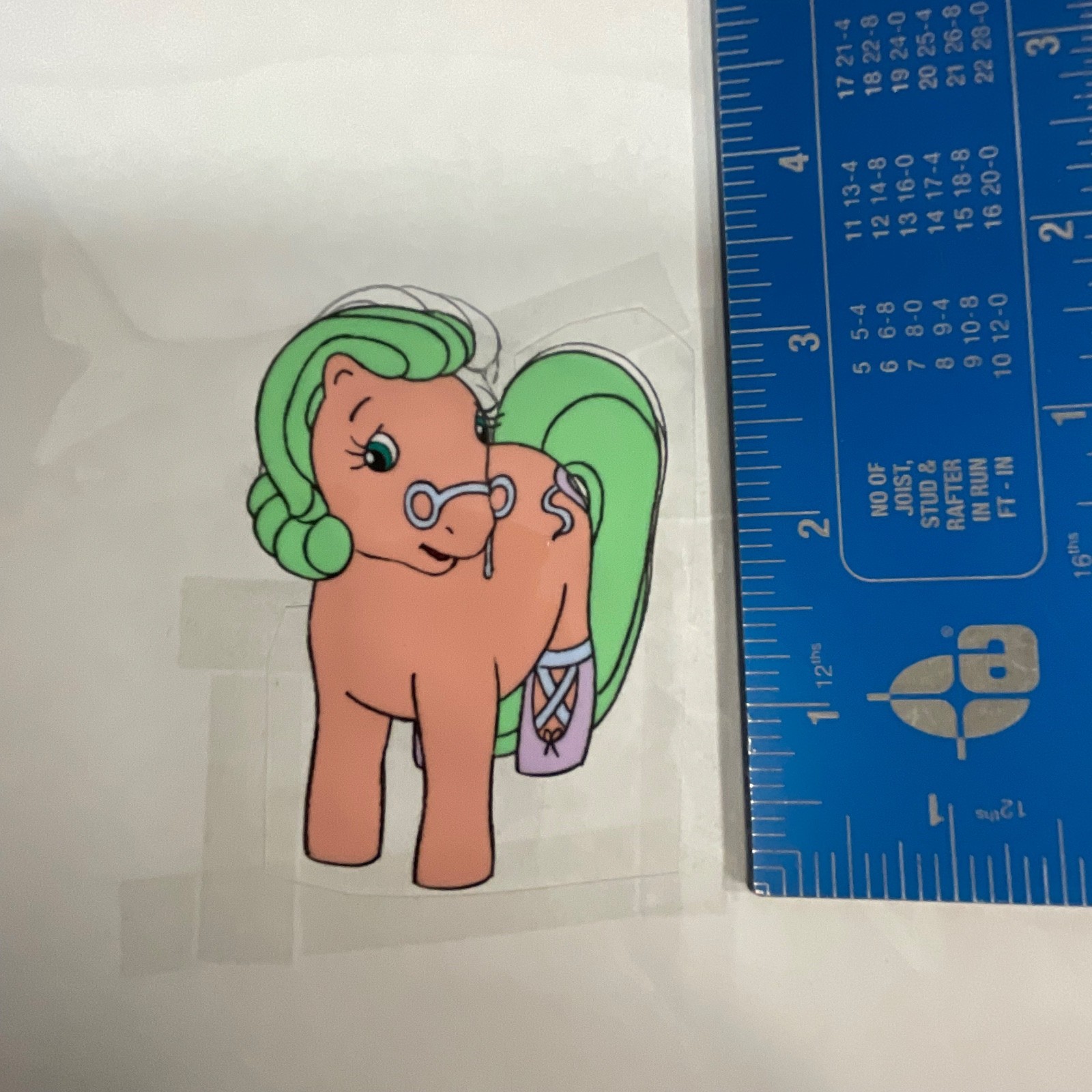Vintage Pony Animation Character Cel Hand-Painted 12 in x 10in Production Art - Image 12