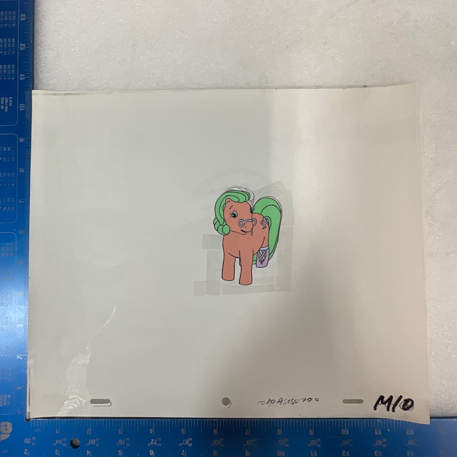 Vintage Pony Animation Character Cel Hand-Painted 12 in x 10in Production Art - Image 11