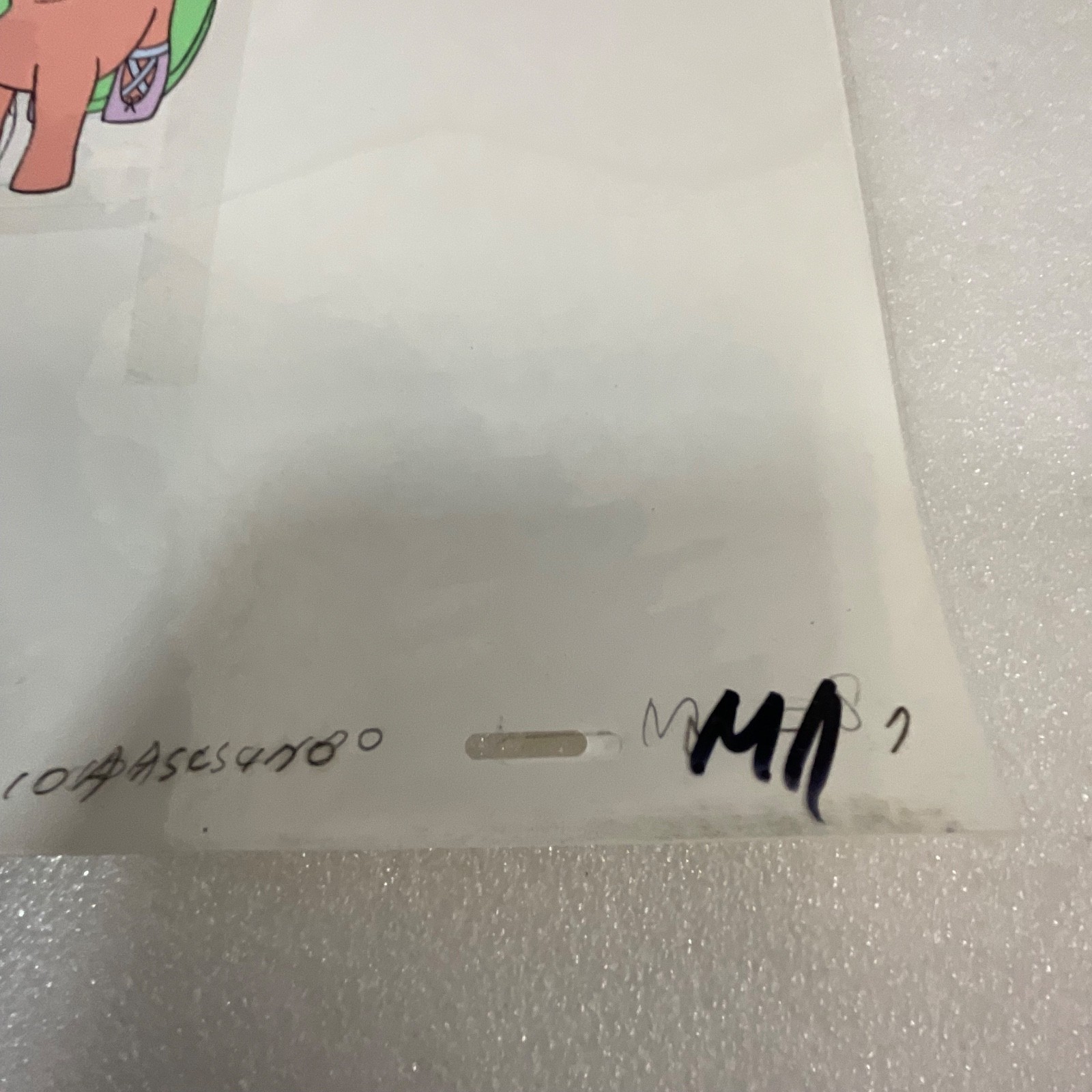 Vintage Pony Animation Cel Hand Painted Production Art 10 x 12 in - Image 4
