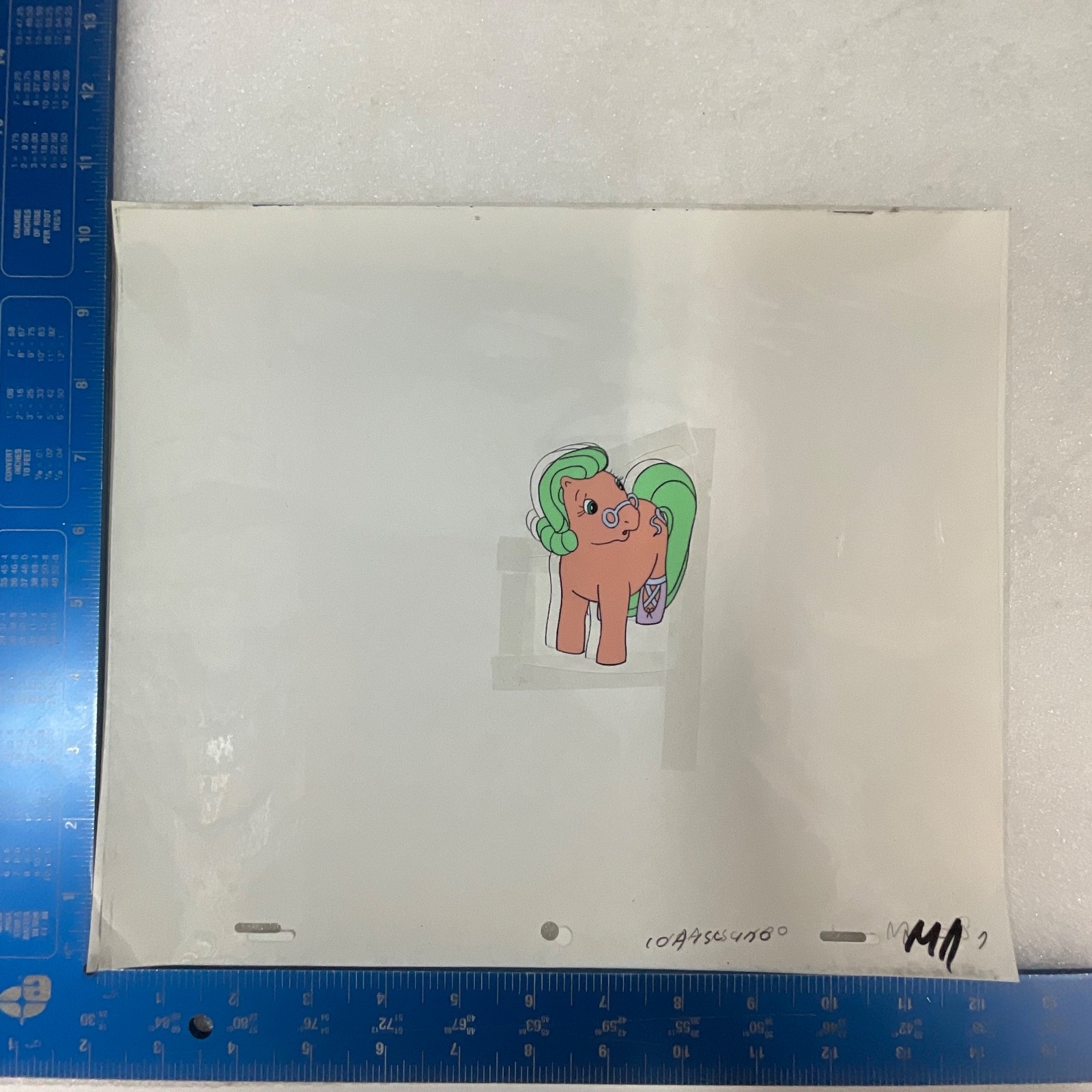 Vintage Pony Animation Cel Hand Painted Production Art 10 x 12 in - Image 9